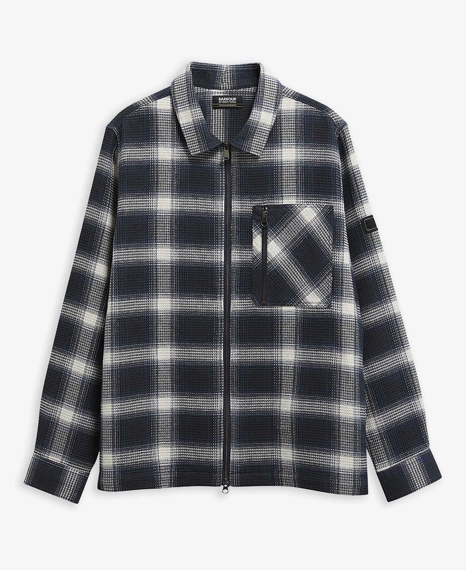 Elm Checked Overshirt Oxford Navy