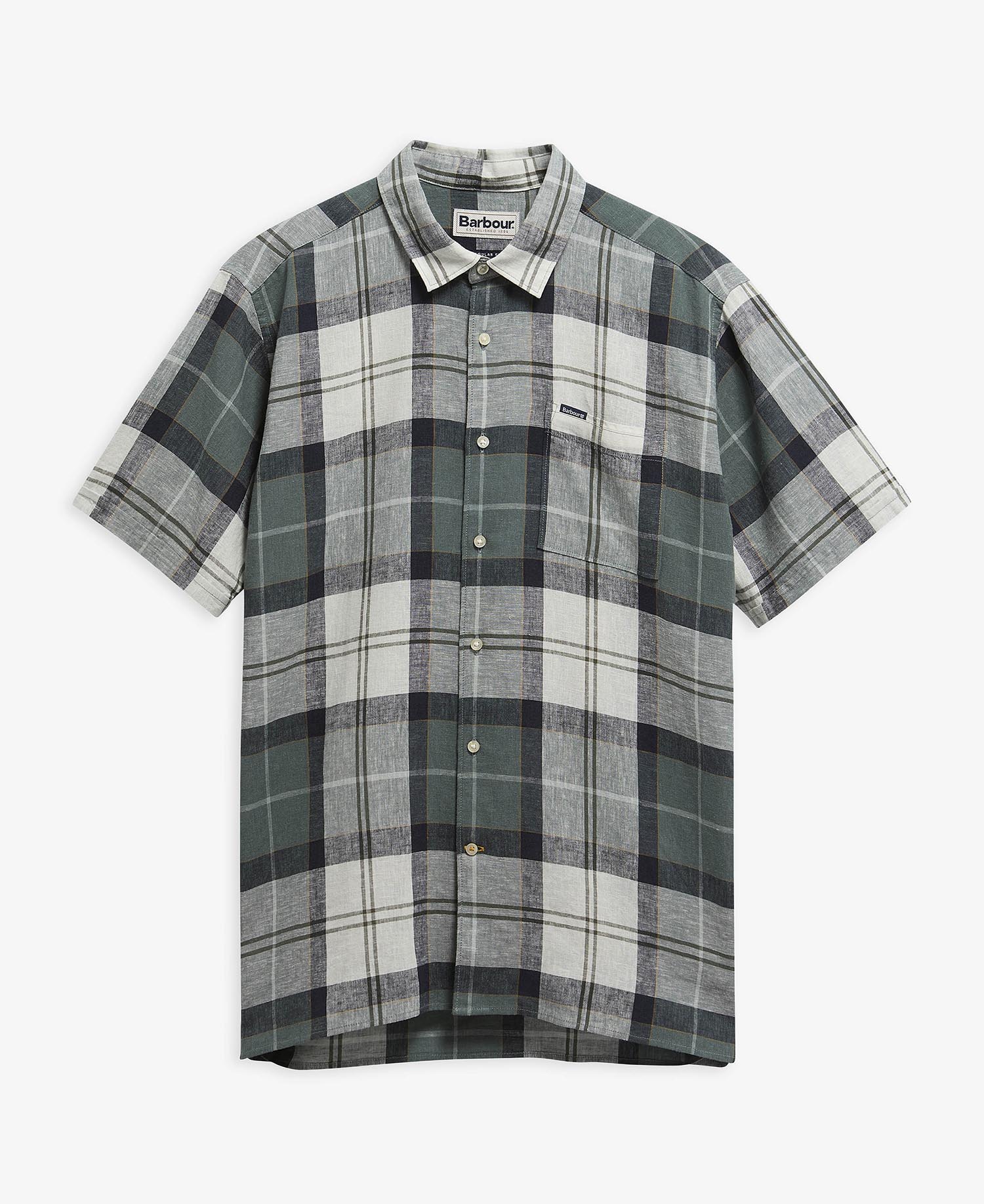 Croft Short-Sleeved Shirt Meadow Brook Tartan