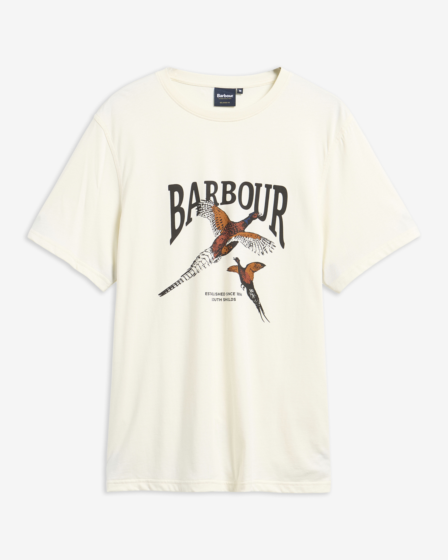 Pheasant Graphic Tailored T-Shirt Whisper White