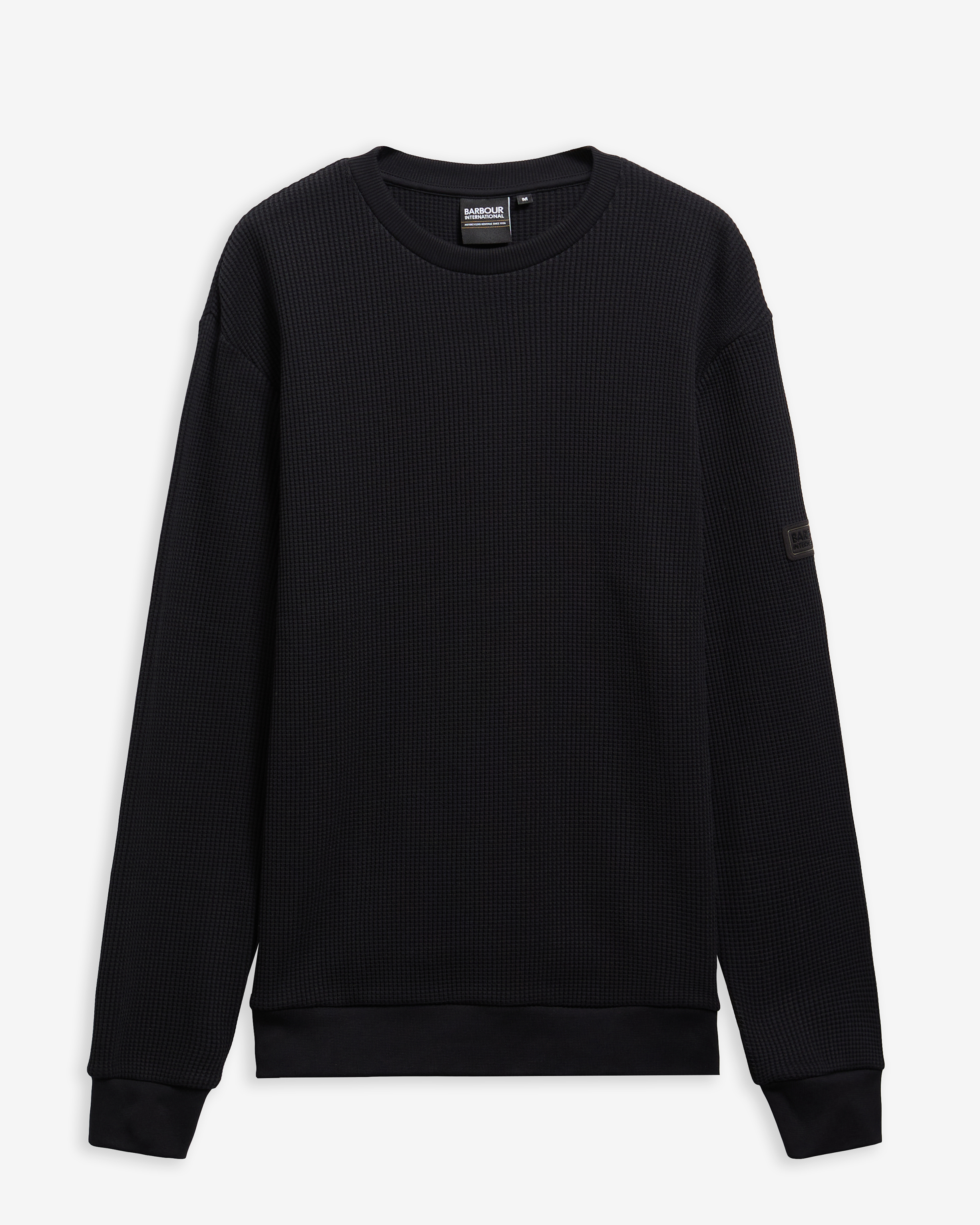 Curve Waffle Sweatshirt Classic Black