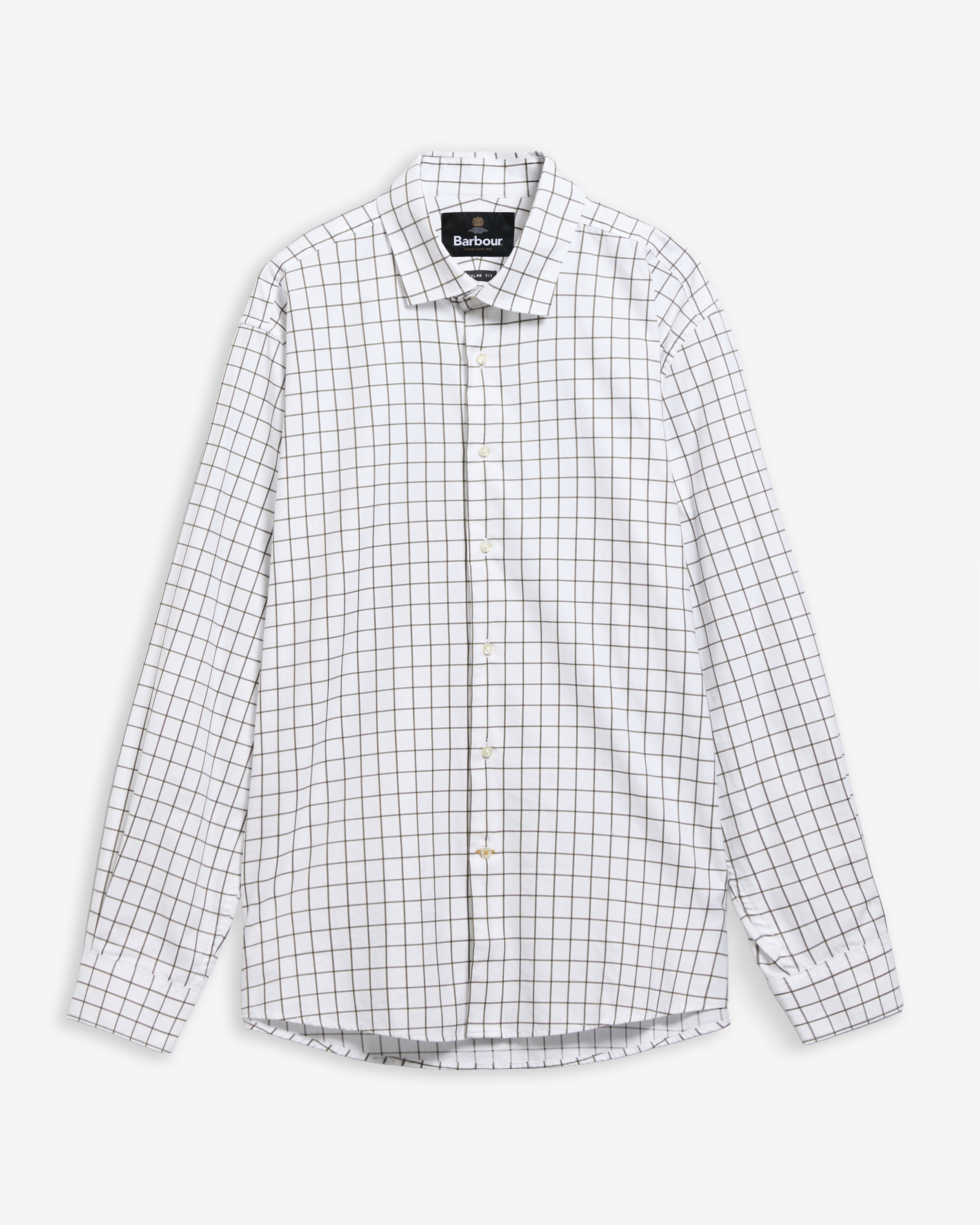 Hanstead Country Active Regular Long-Sleeved Shirt Mid Olive