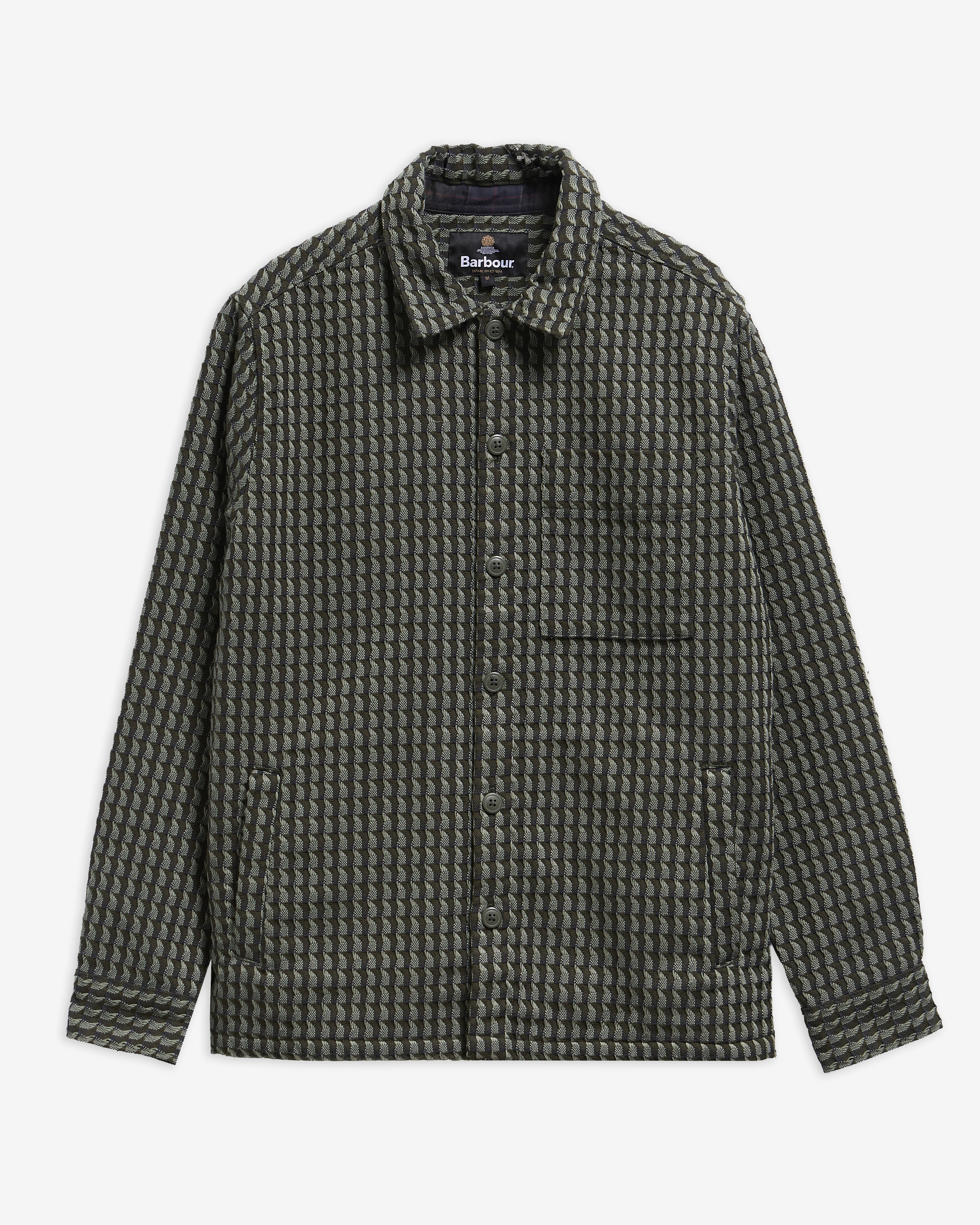 Emlyn Textured Overshirt Sage