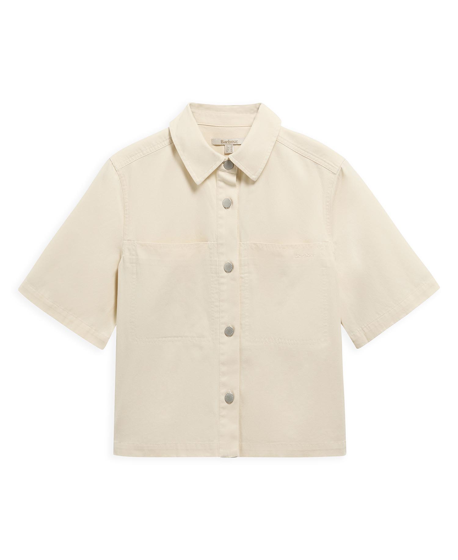 Aylesby Boxy Short-Sleeved Shirt Original Ecru
