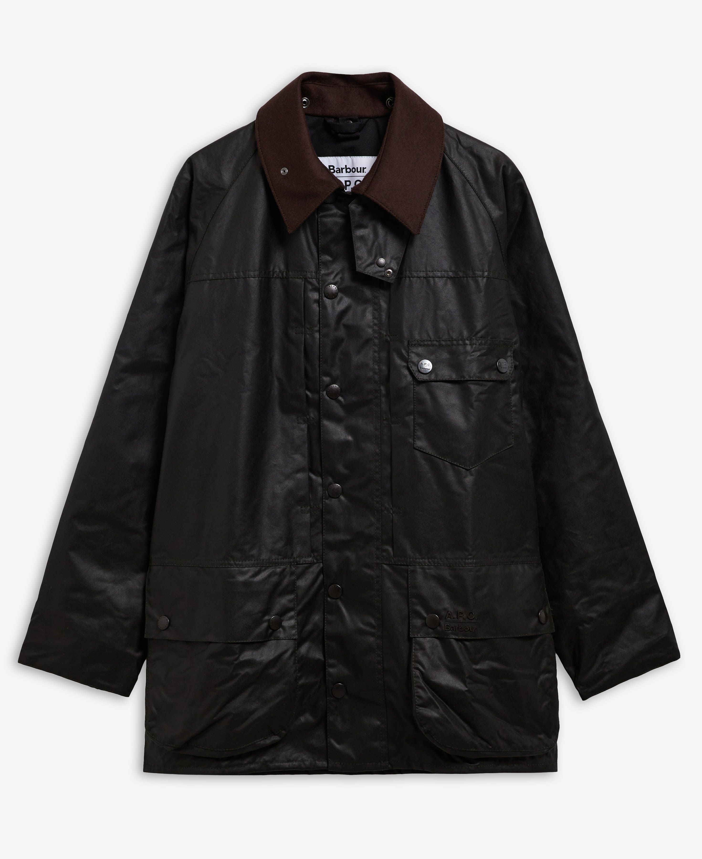 Giacca cerata Beaufort Barbour x A.P.C. Dark Sage