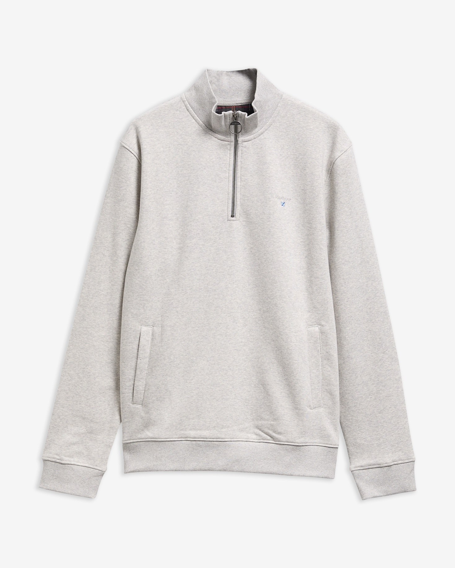 Desmond Half-Zip Sweatshirt Grey Marl