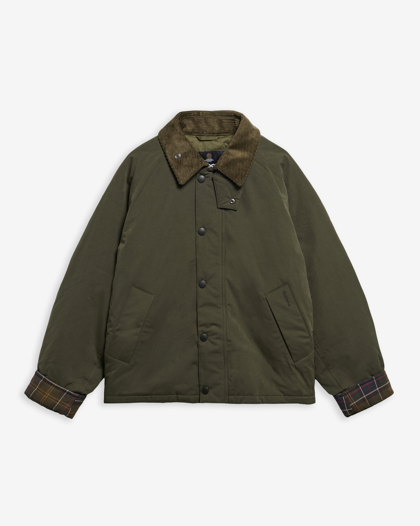 Oversized Padded Transport Jacket Olive