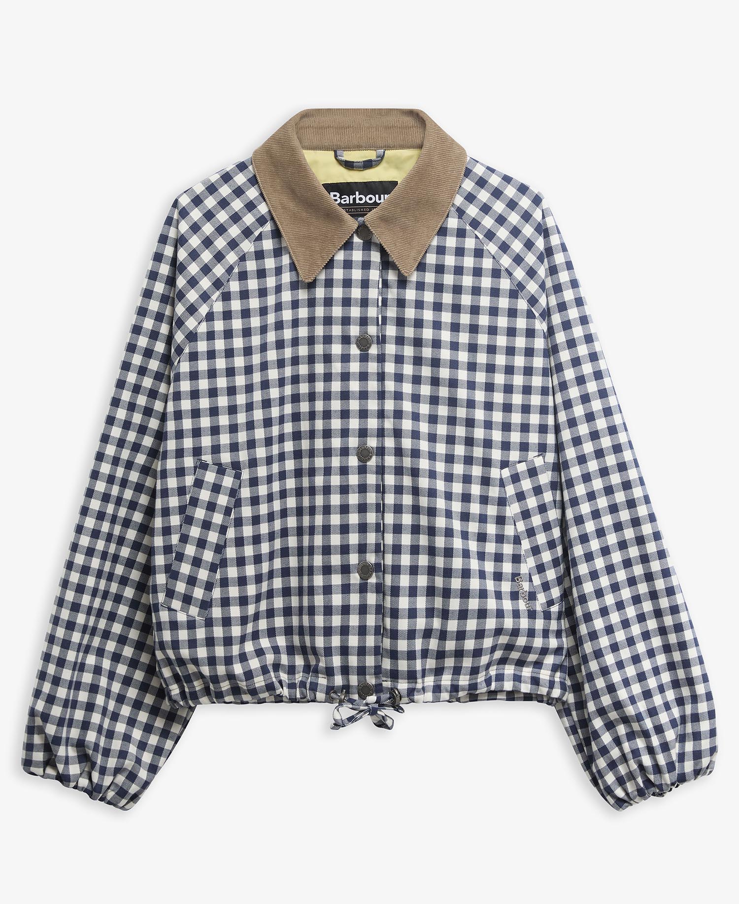 Ovingham Gingham Casual Jacket Gingham Navy/ Neutral