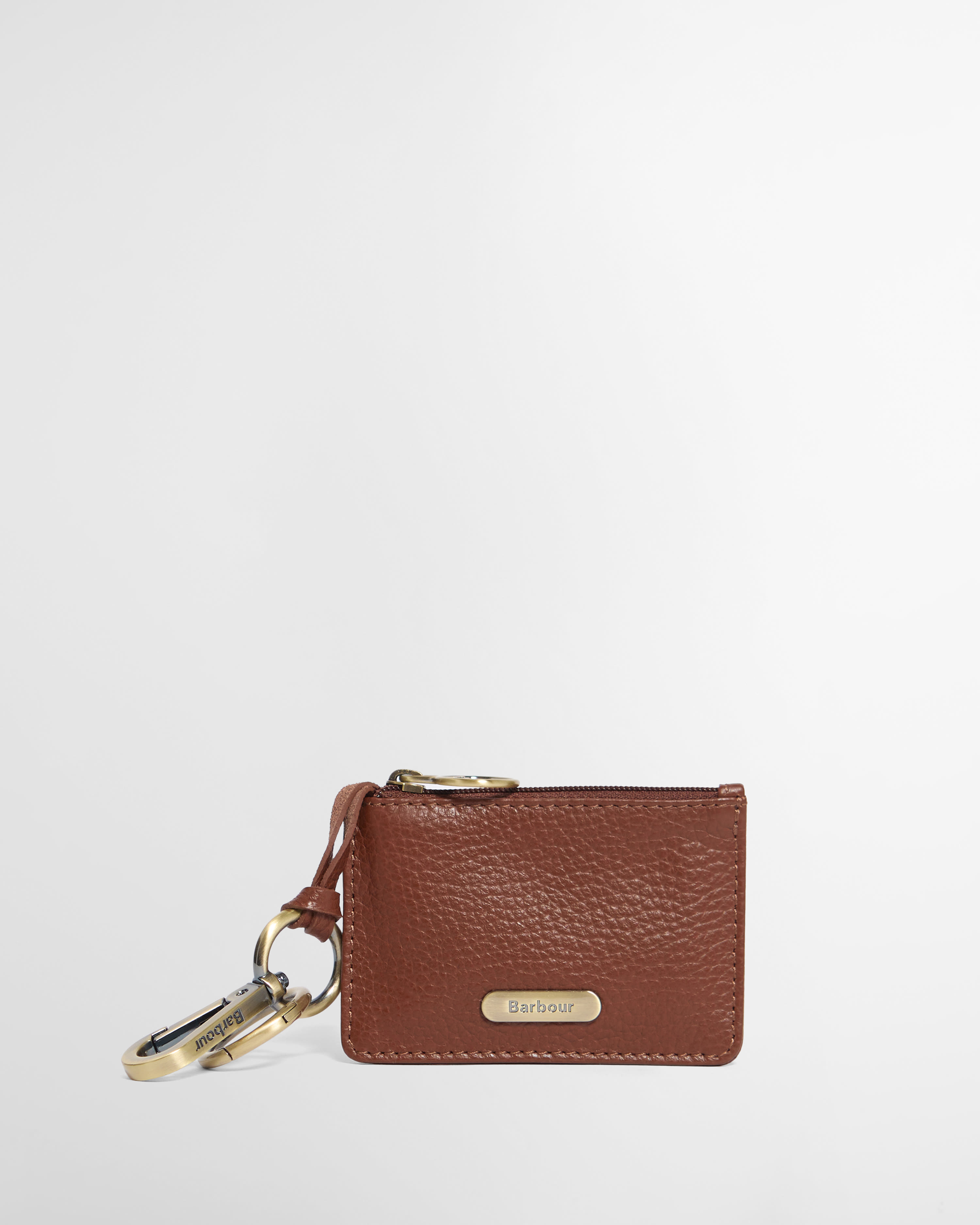 Ciondolo portamonete da borsa in pelle Brown