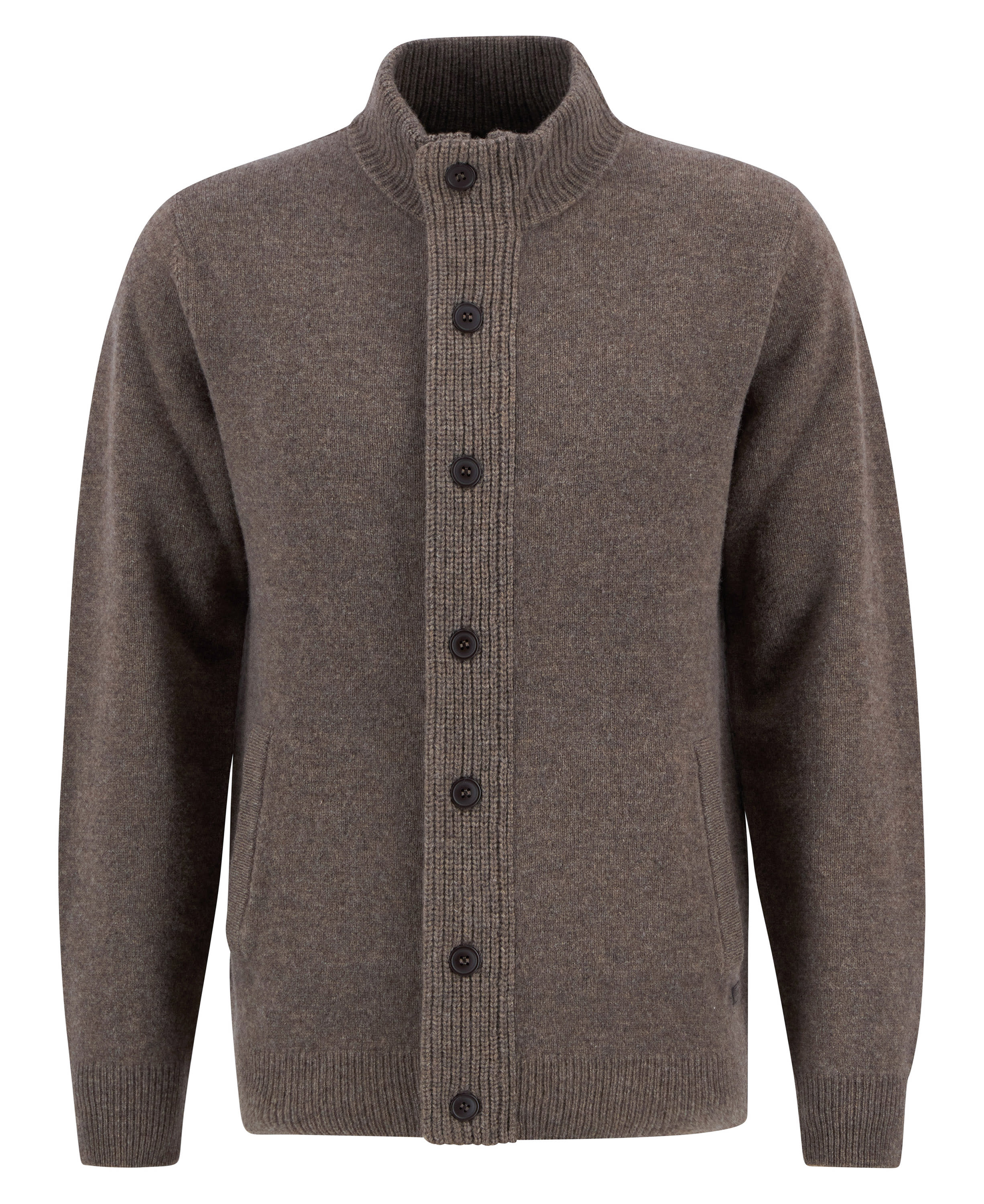 Pullover Essential Patch Zip Through Dark Stone