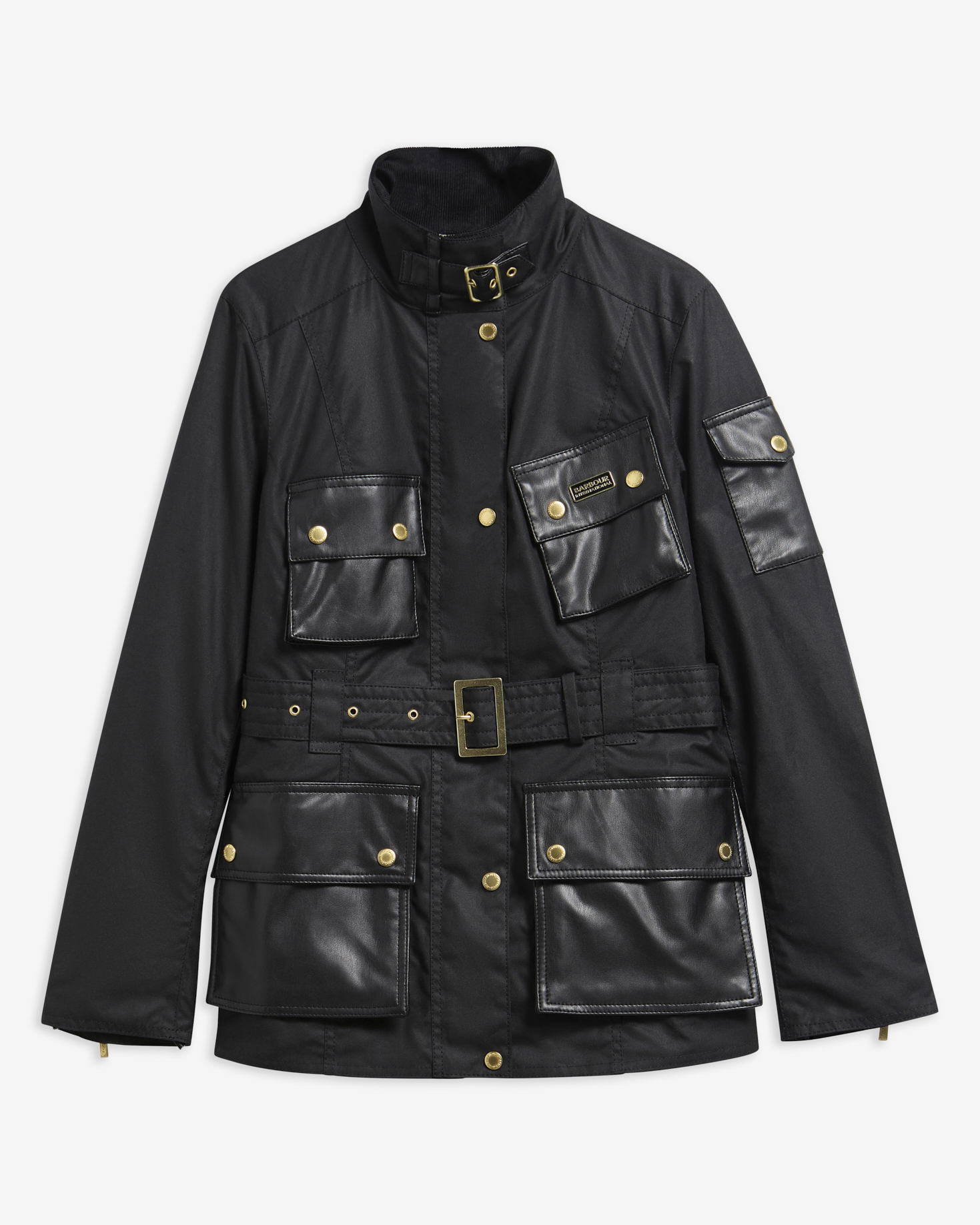 B.Intl Wachsjacke International Heritage Black/Northumberland Check