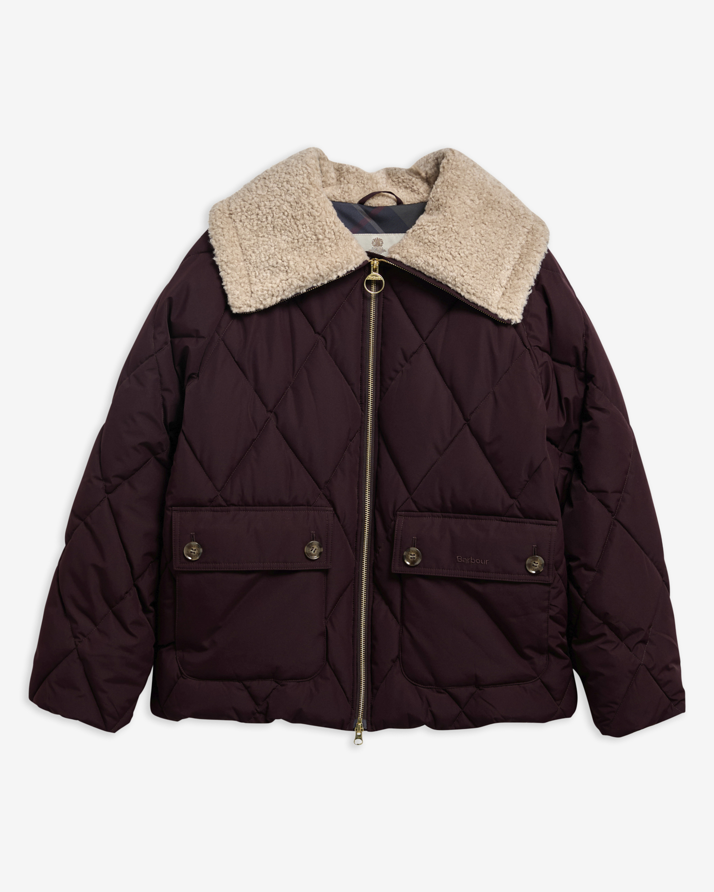 Barbour Winterjacke Eva Fig/Shadow Classic