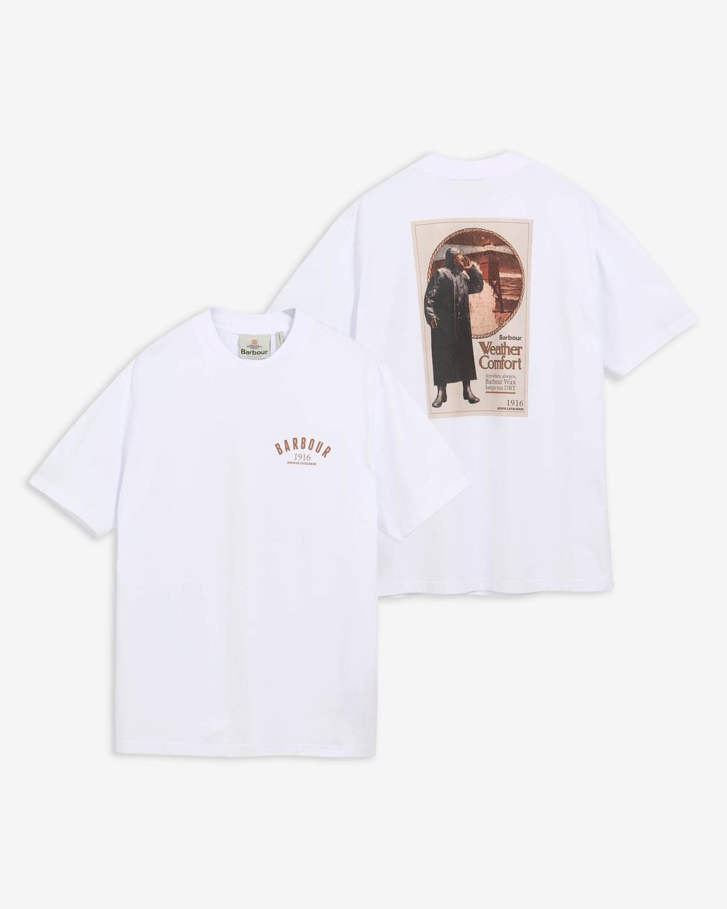 1916 Graphic Oversized T-Shirt White