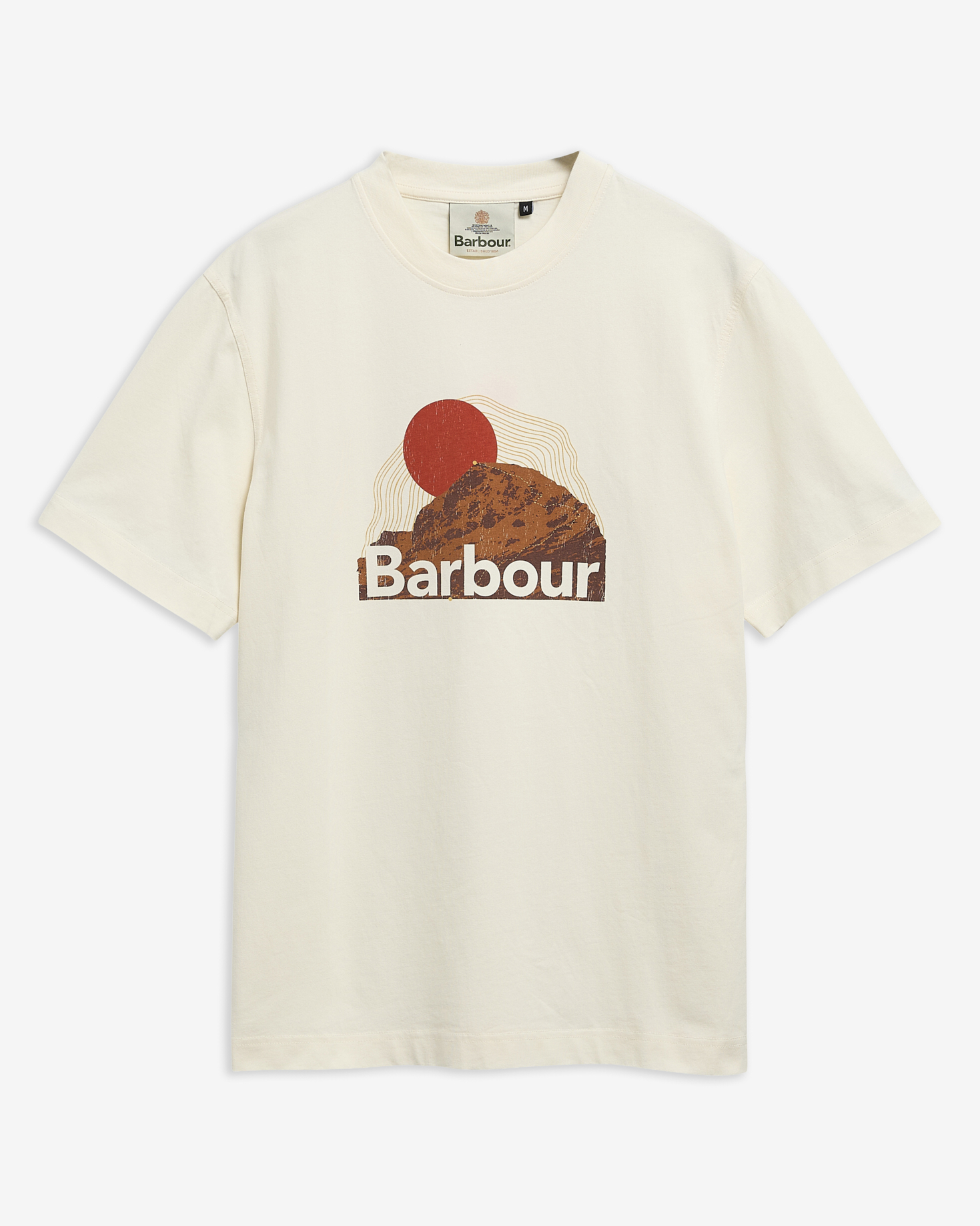 Barbour T-Shirt Wadsworth Graphic Relaxed Whisper White