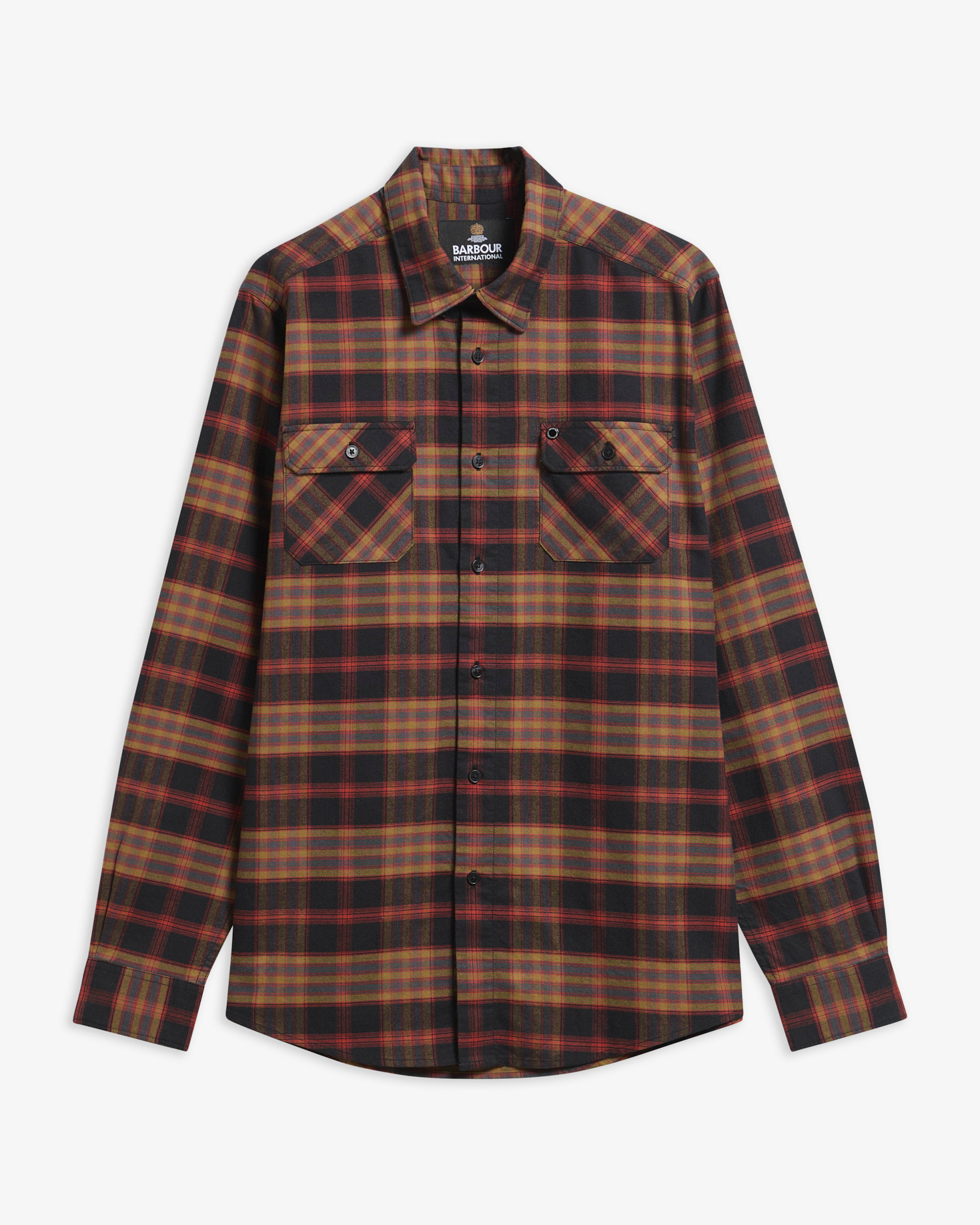 Horseferry Tailored Long-Sleeved Shirt Fire Whirl