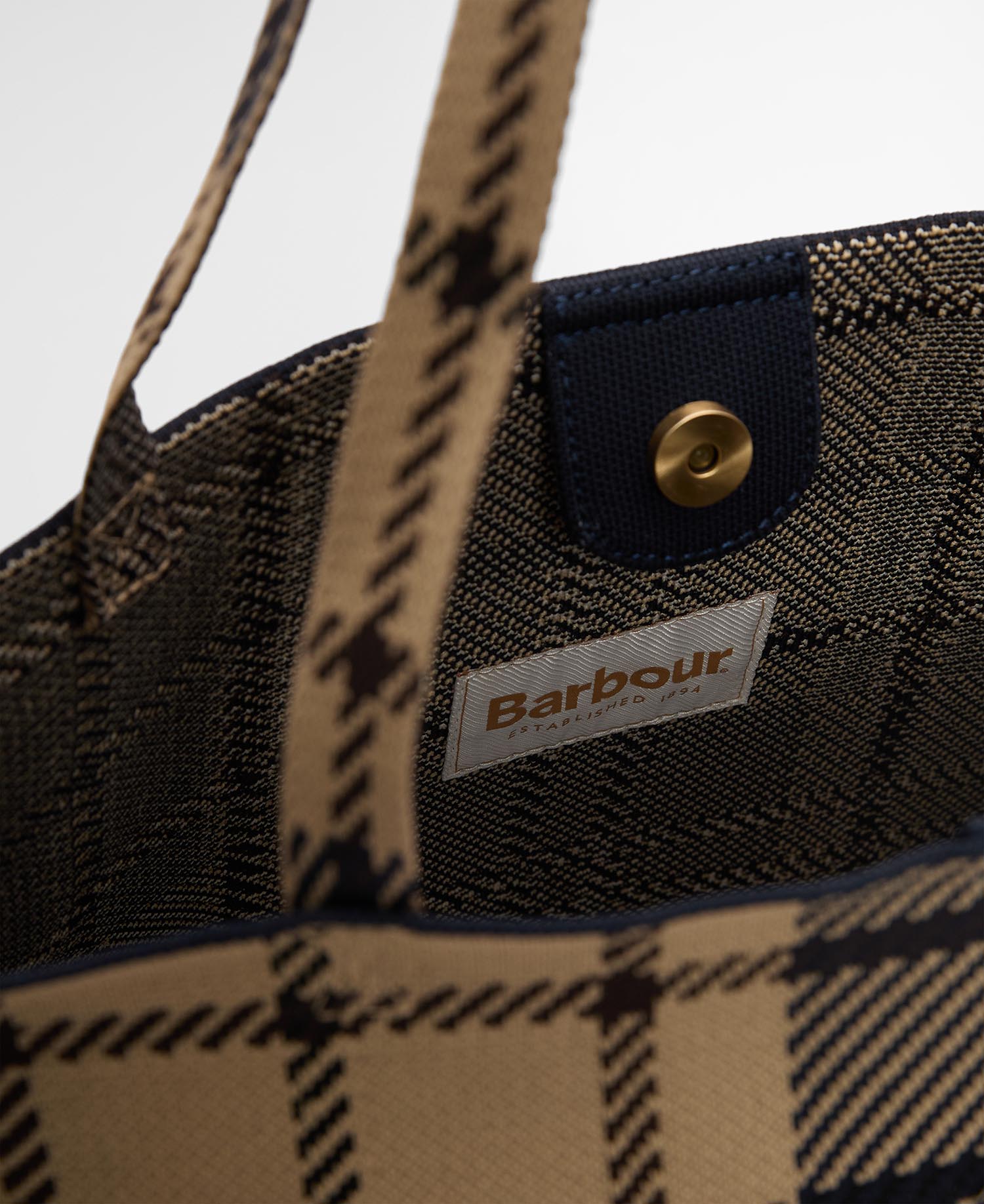 Borsa tote grande in tartan Layla Birchwood Dress Tartan