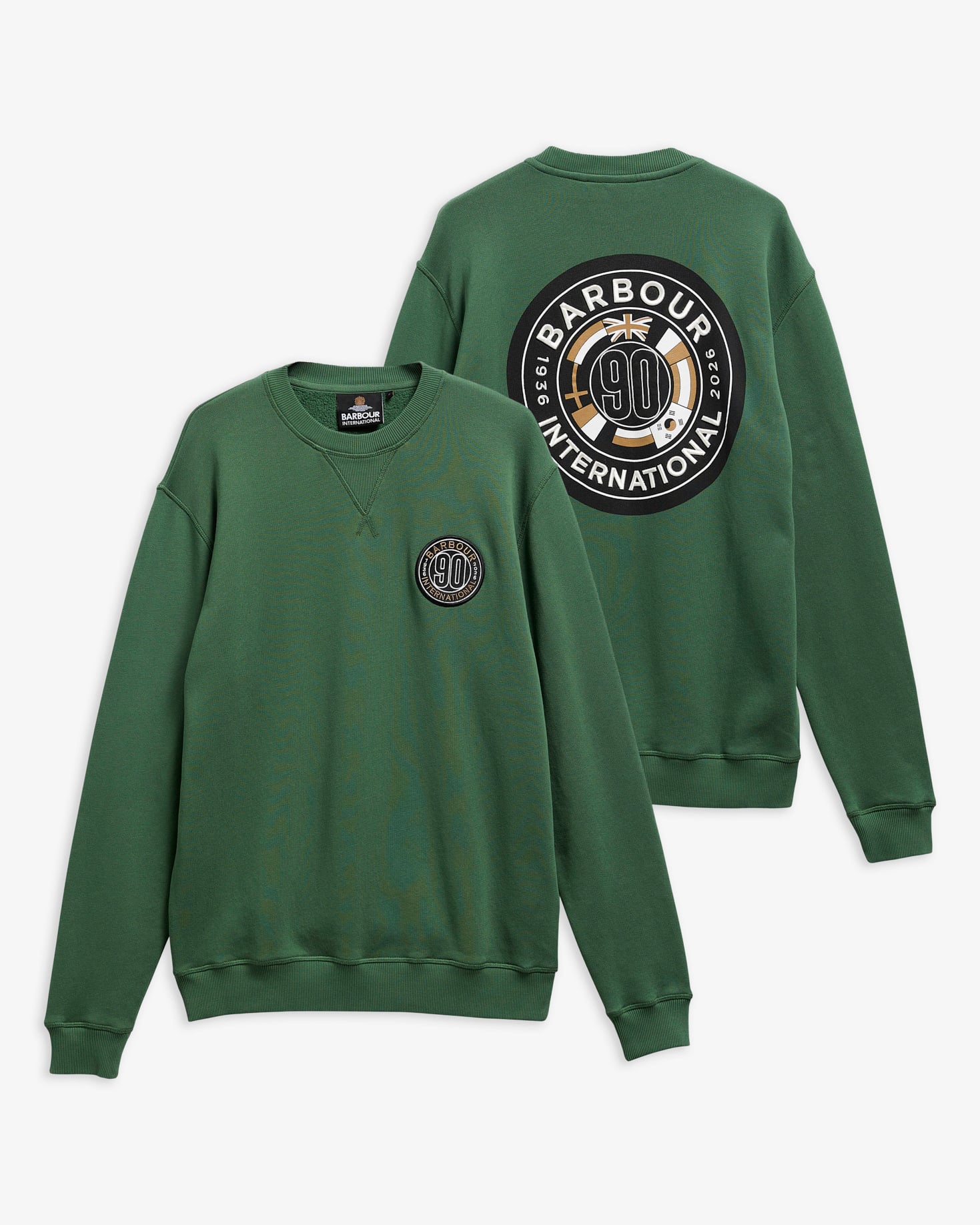 B.Intl Sweatshirt 90th Anniversary Graphic Racing Green