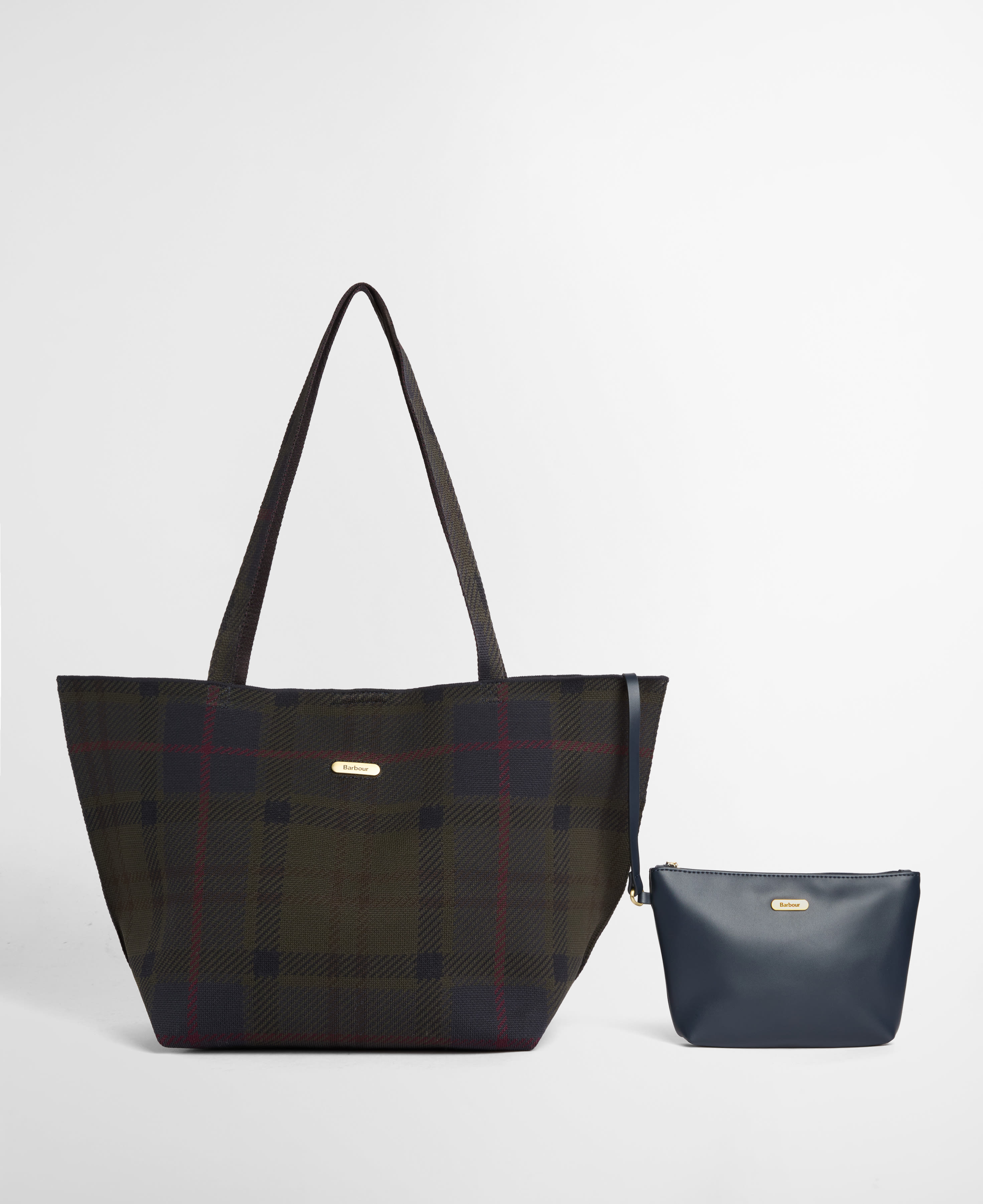 Layla Tartan Large Tote Bag Shadow Classic Tartan