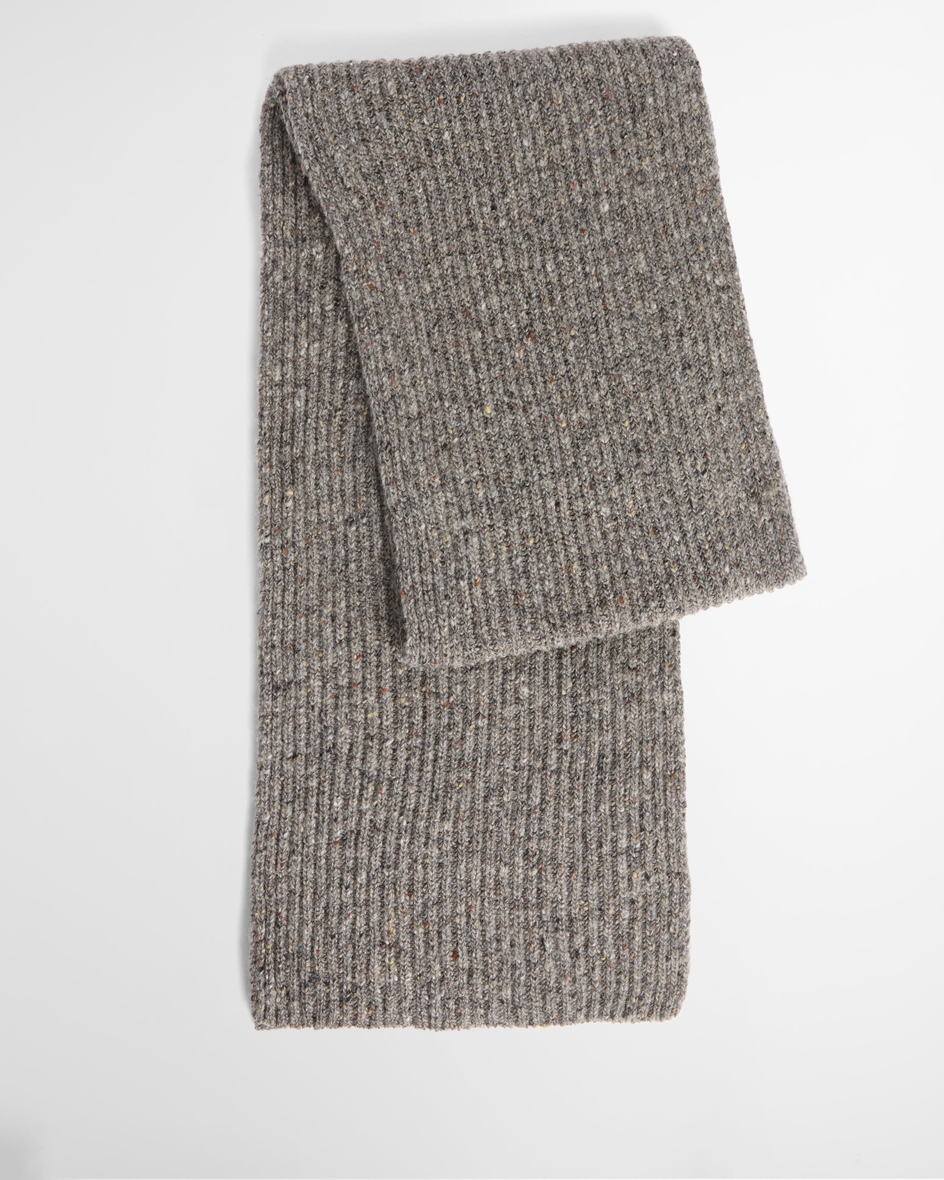 Donegal Tweed Made in Scotland Scarf Grey Stone