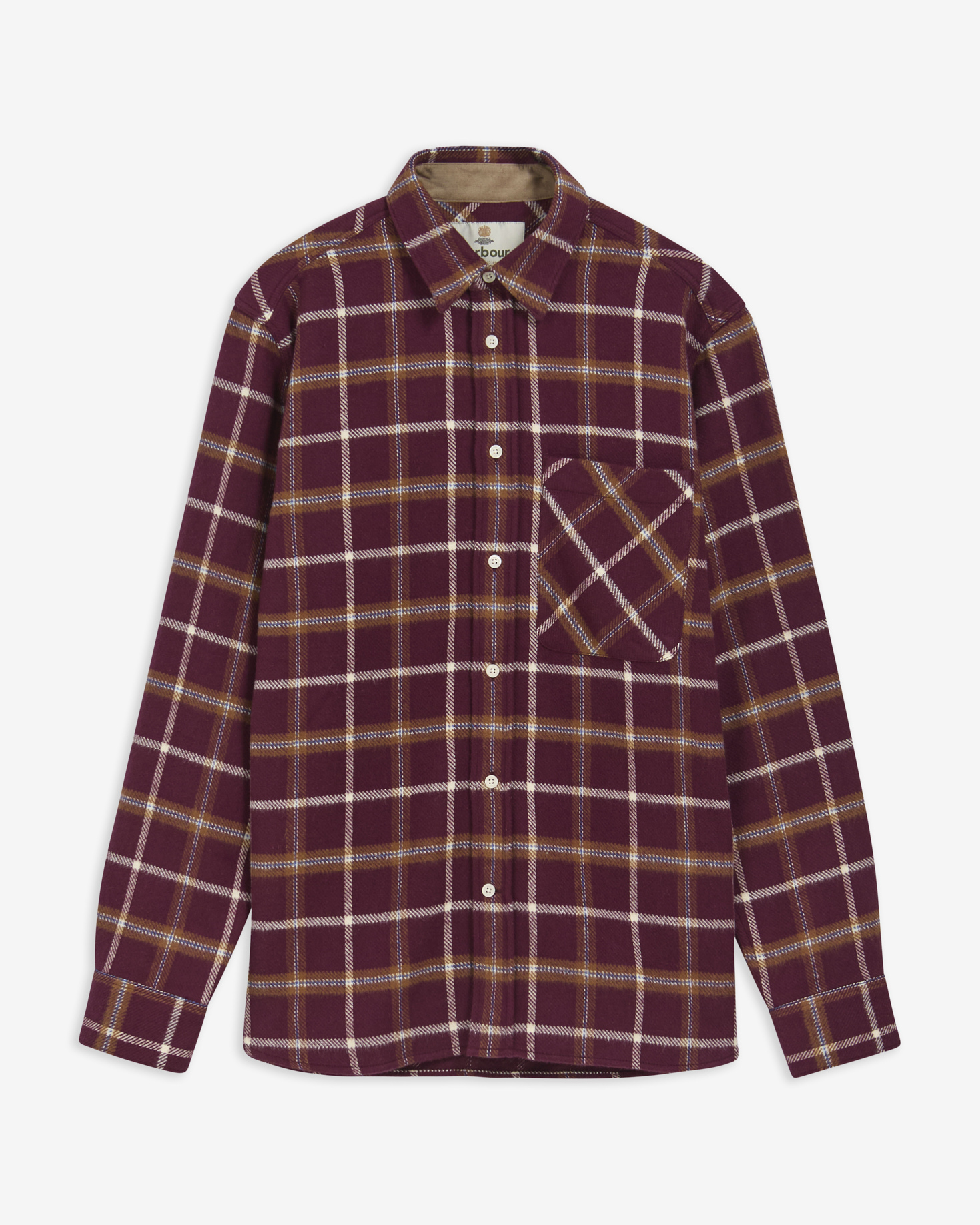 Barbour Hemd Hetton Authentic Fit Port