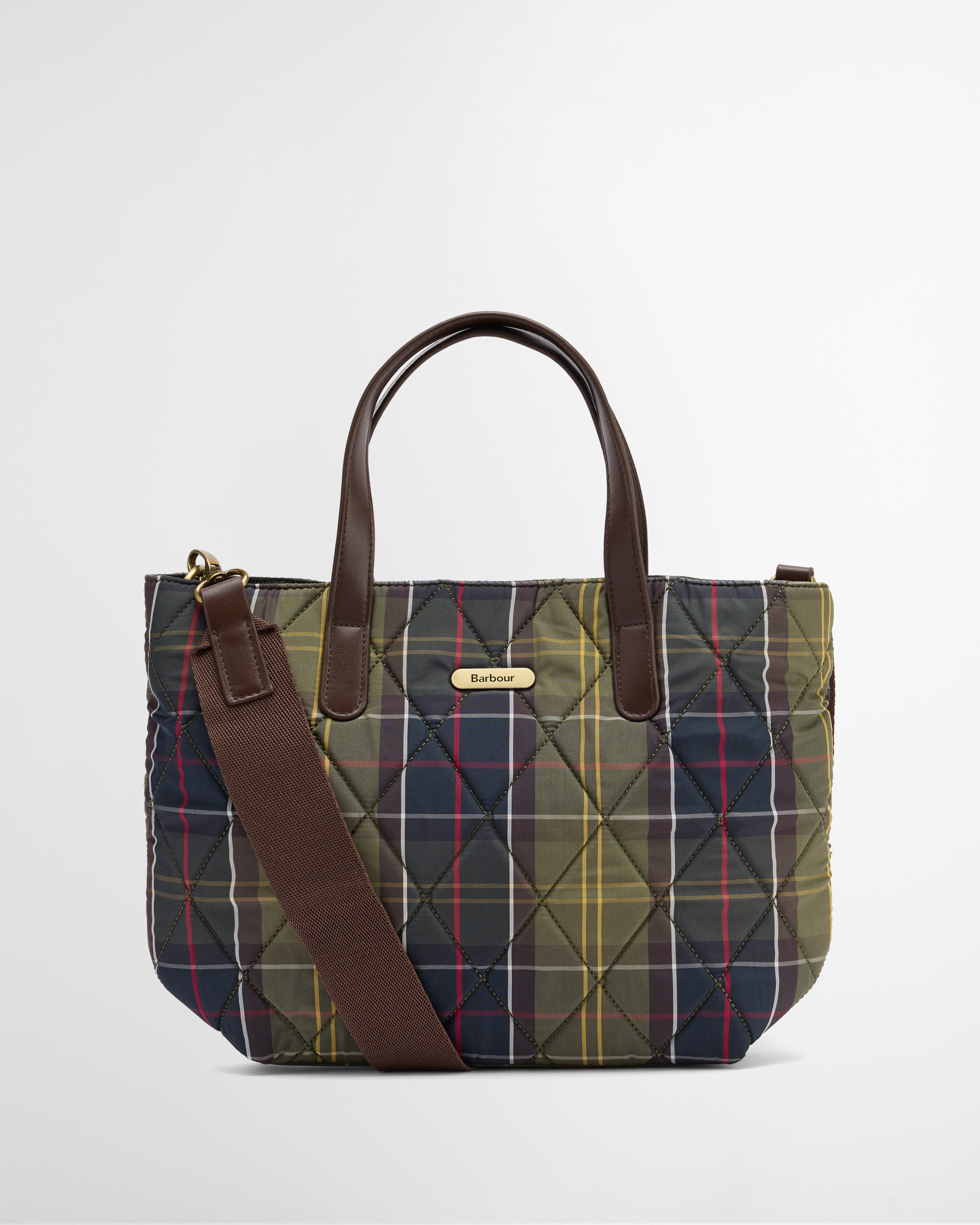 Mini-borsa tote trapuntata Classic Tartan