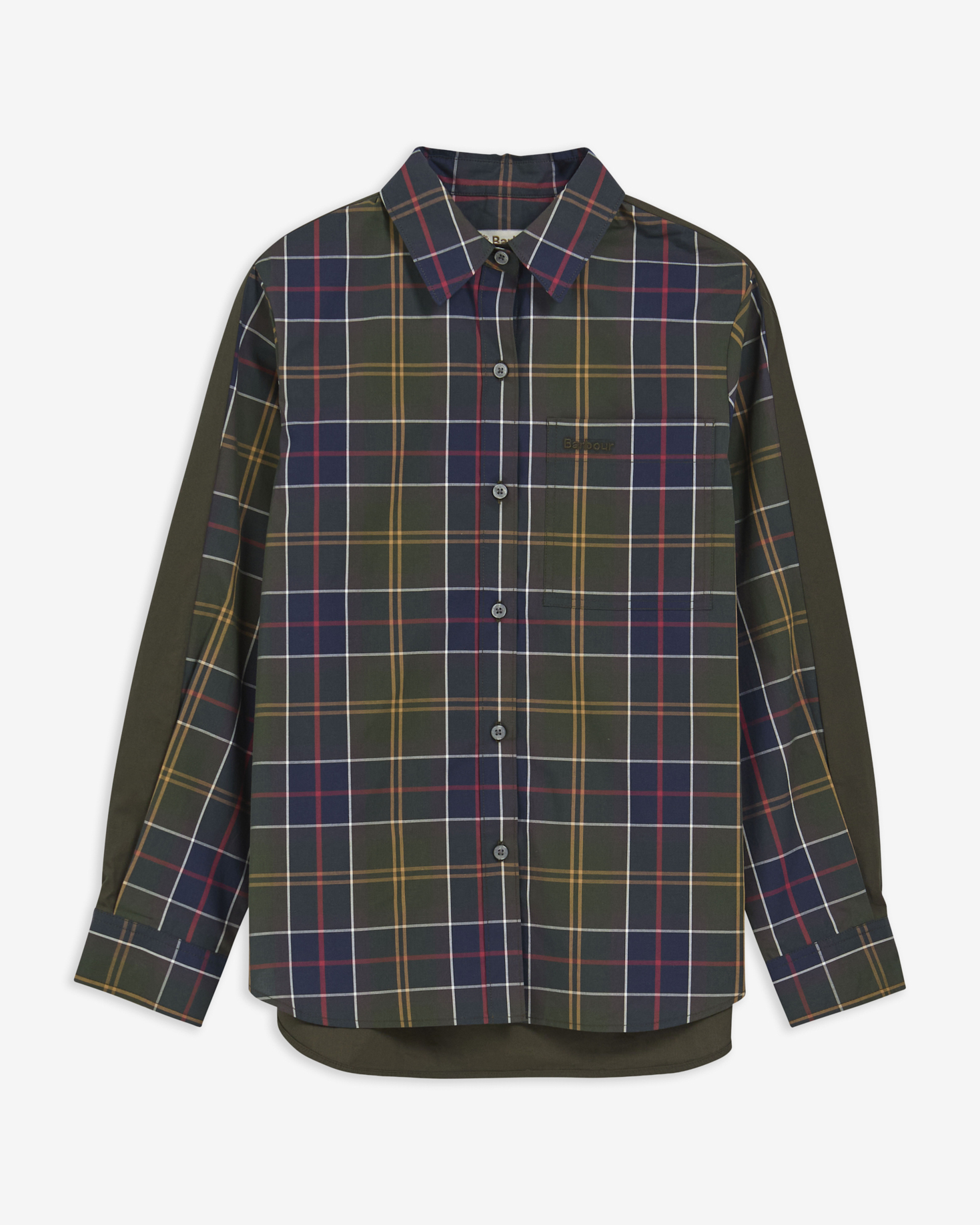Irene Tartan Relaxed Long-Sleeved Shirt Classic Tartan/Sage