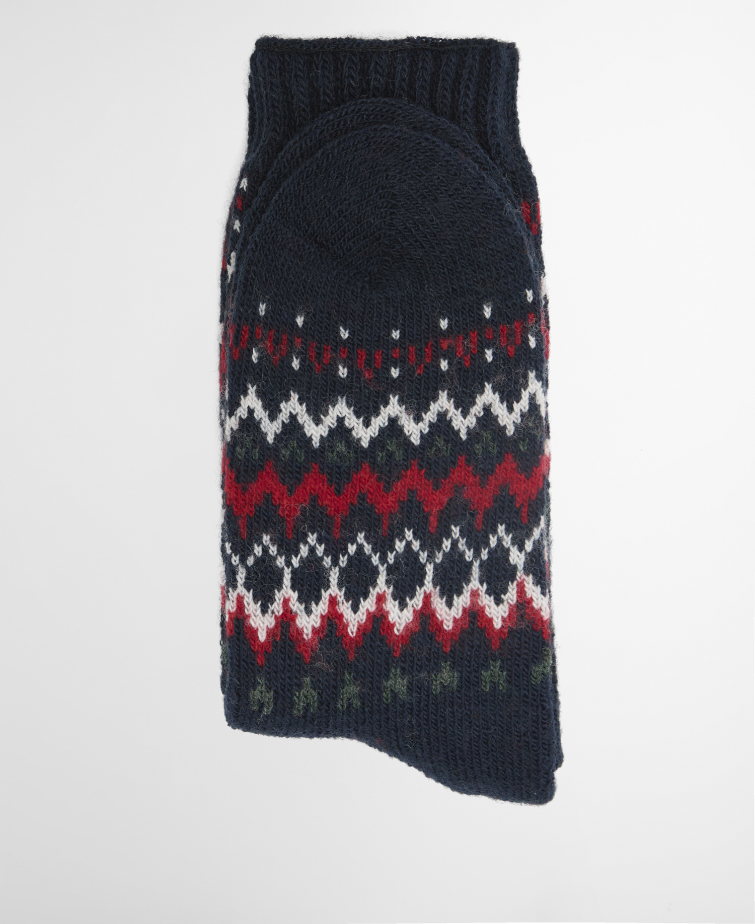 Kingsford Fair Isle Socks Navy Festive