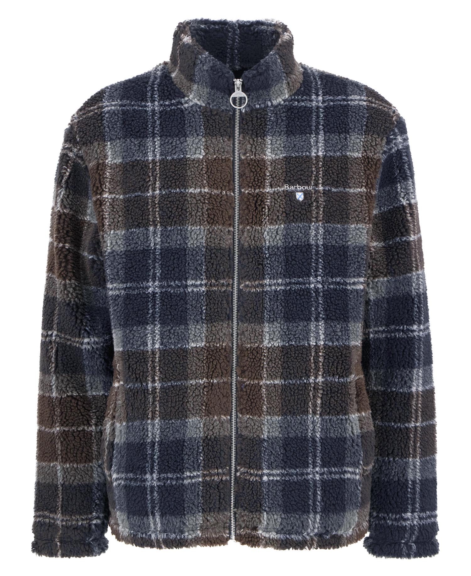 Tartan Sherpa Fleece Midnight Oak Tartan
