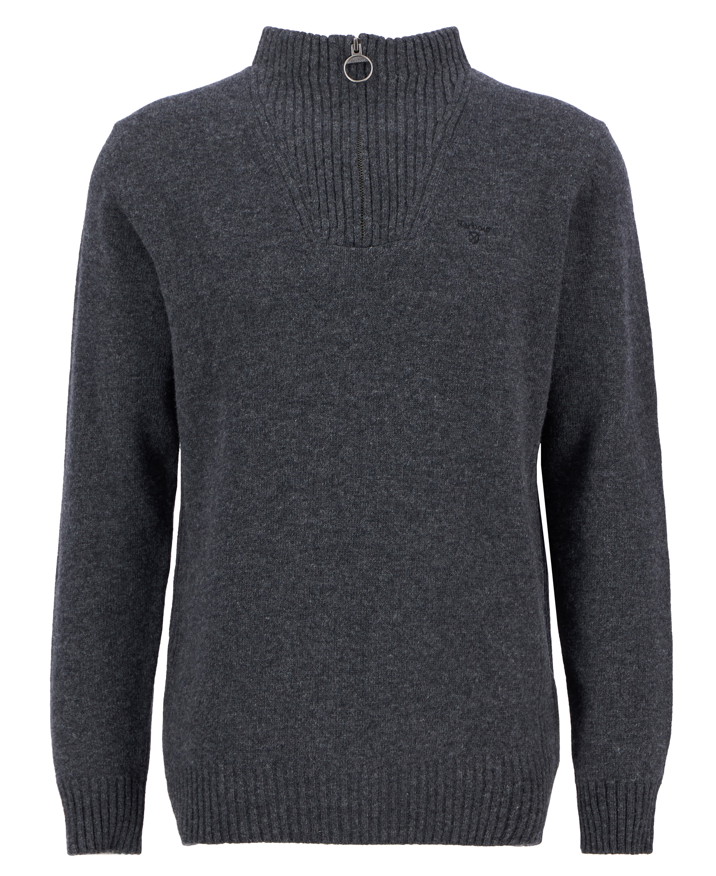 Essential Quarter-Zip Jumper Charcoal