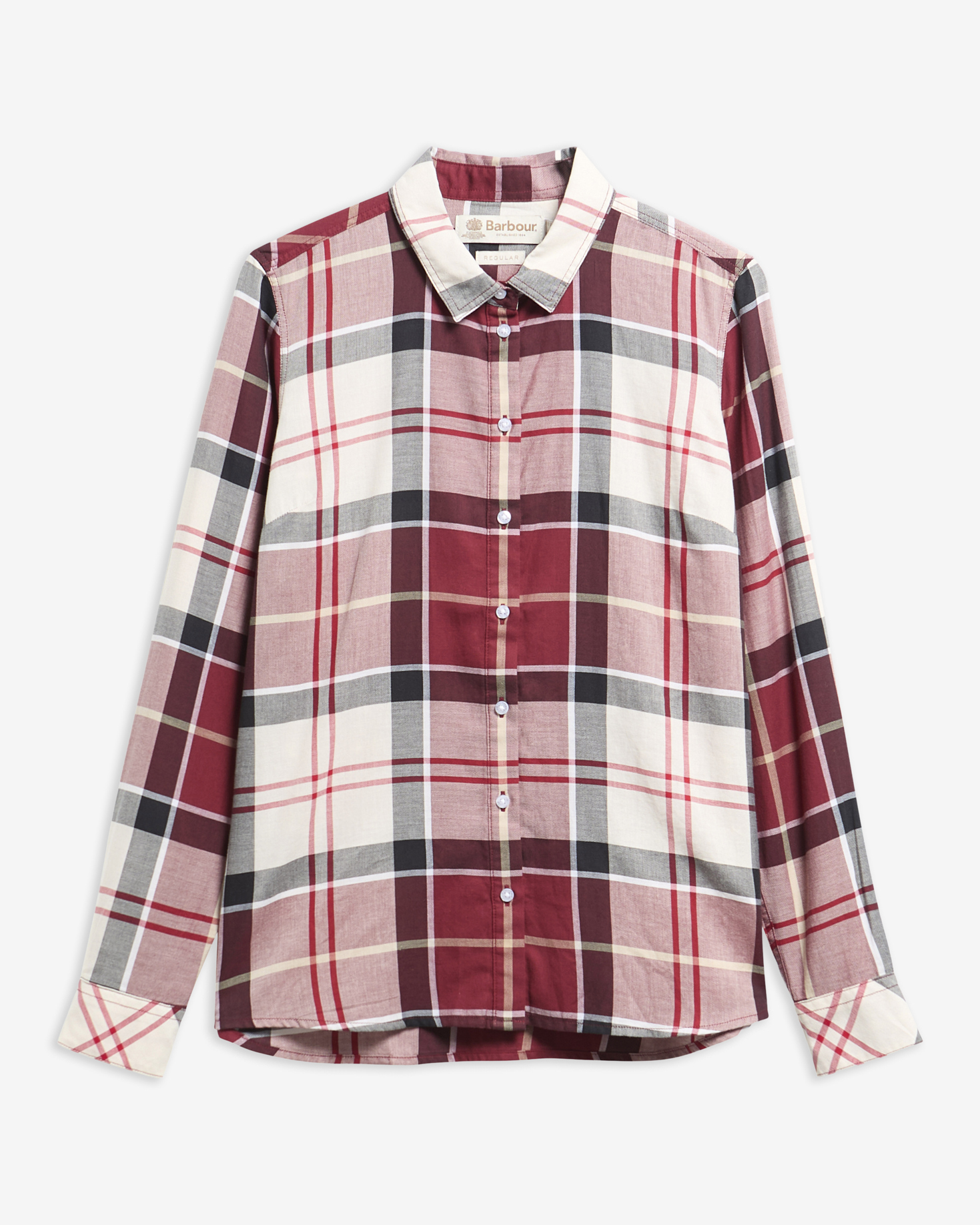 Bluse Bredon Lt Cardinal Tartan