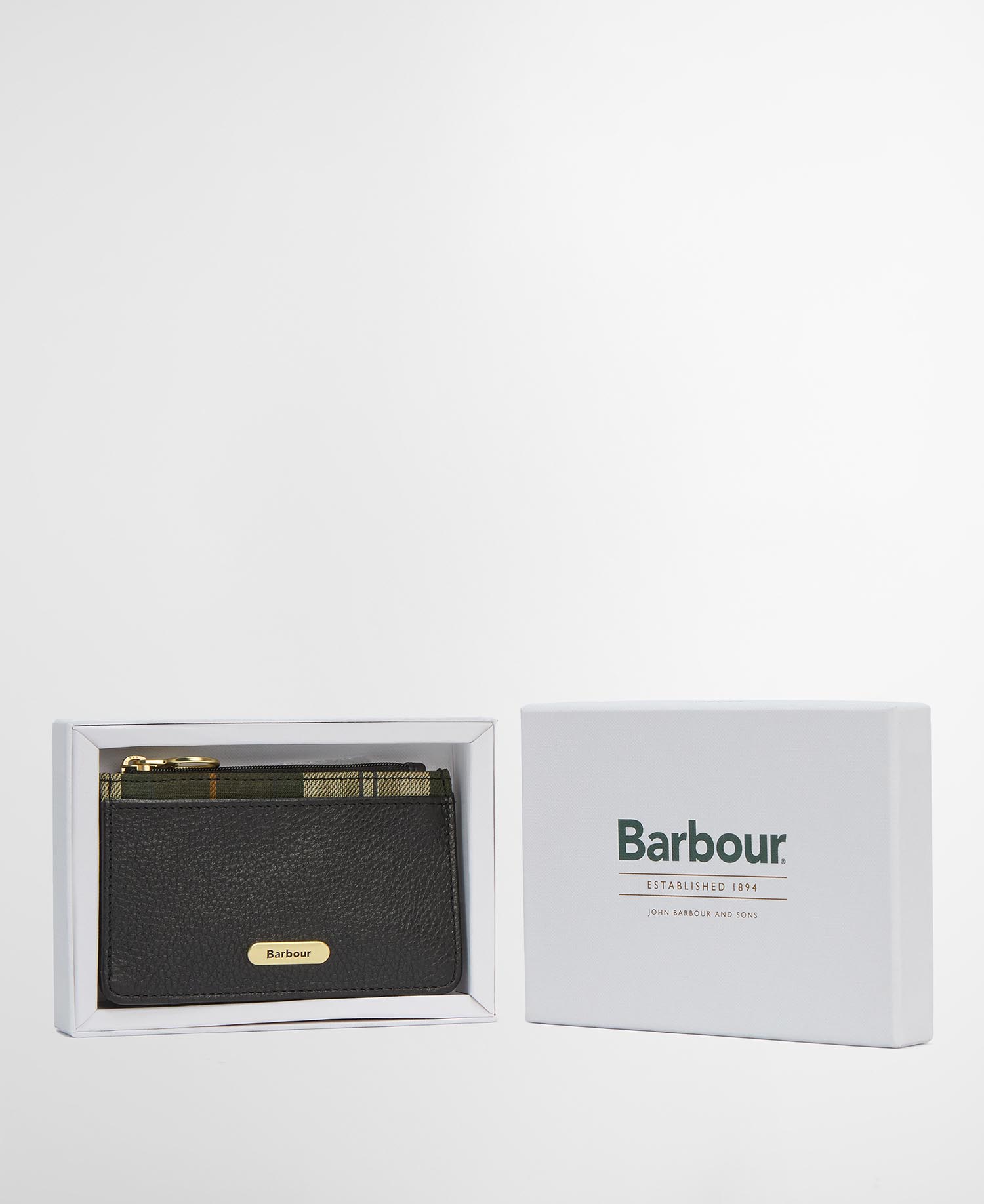 Alder Leather Card Holder Black/Ancient