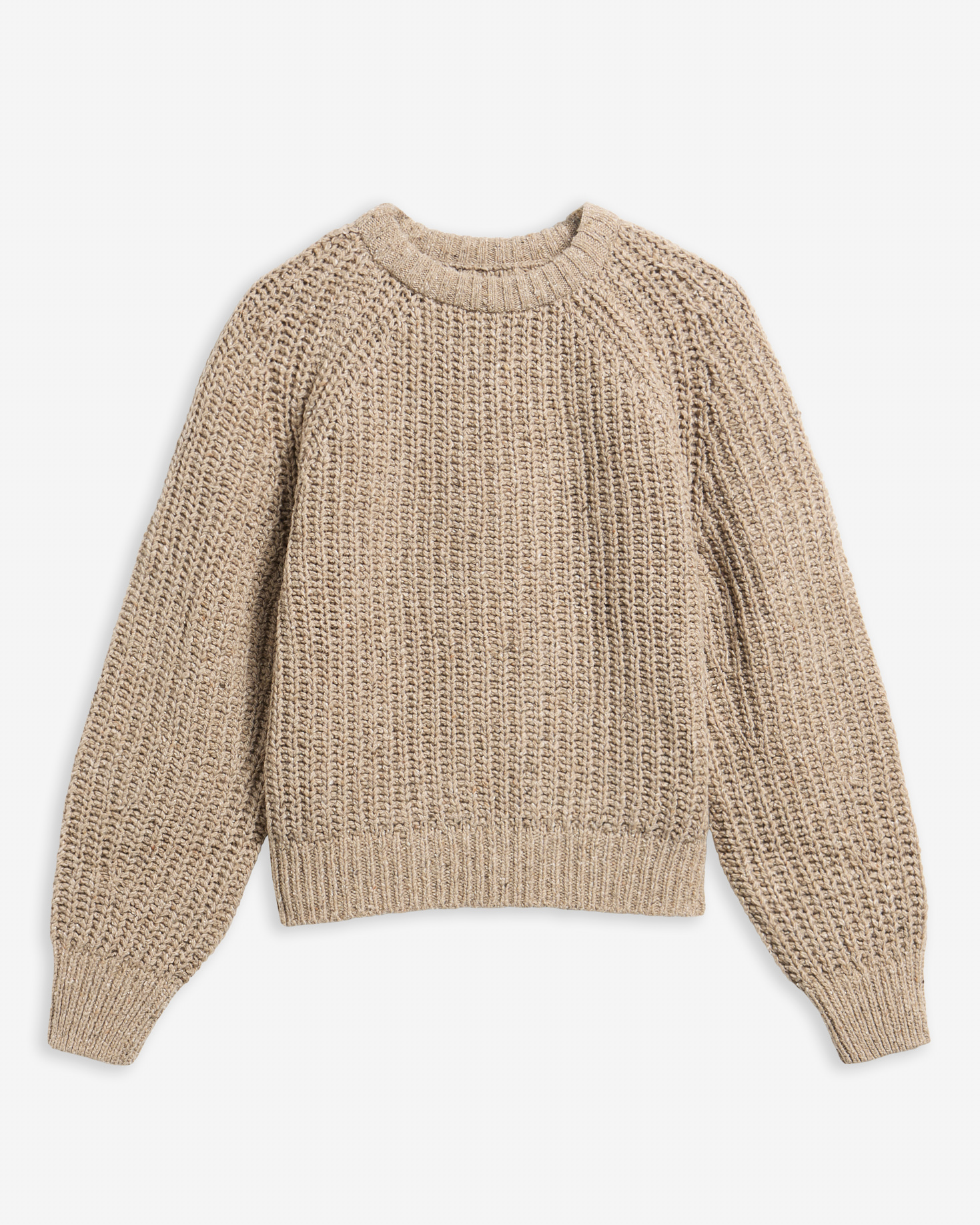 Alderney Wool-Blend Crew Neck Jumper Warm Trench