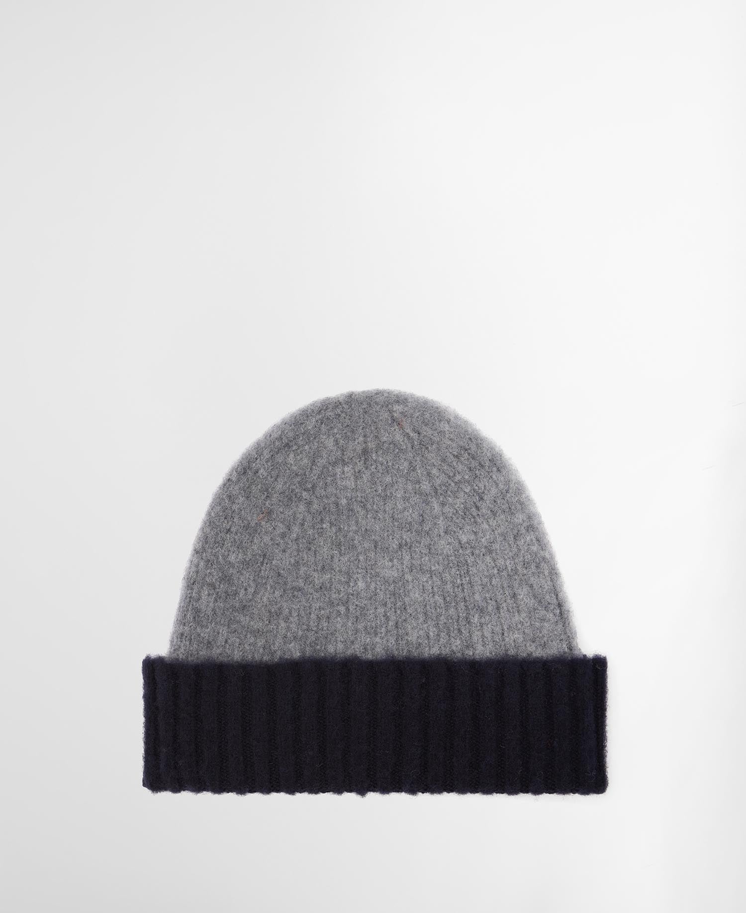 Wollbeanie Angus Made in Scotland Grey/Navy
