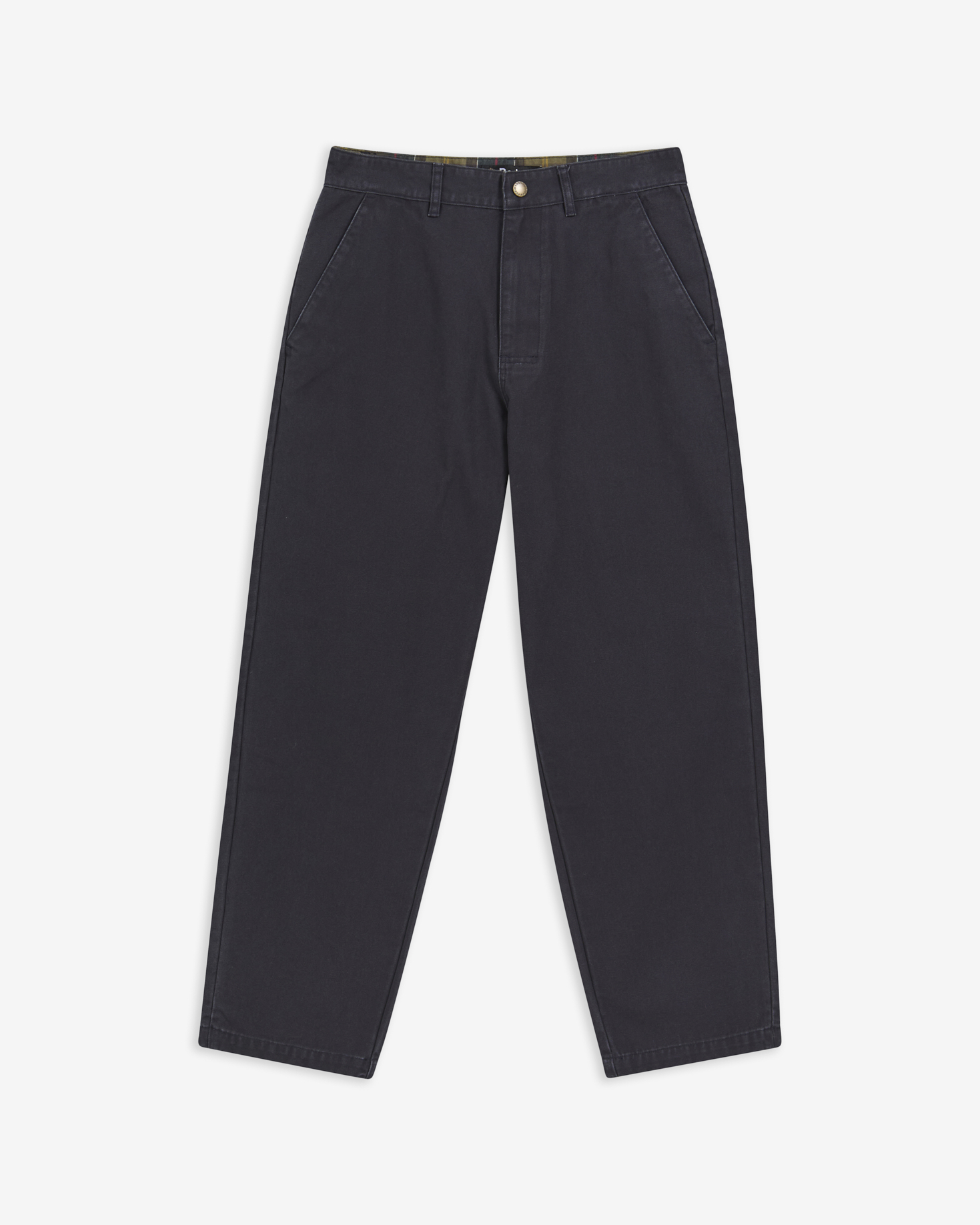 Ursula Oversized Canvas Trousers Dark Navy