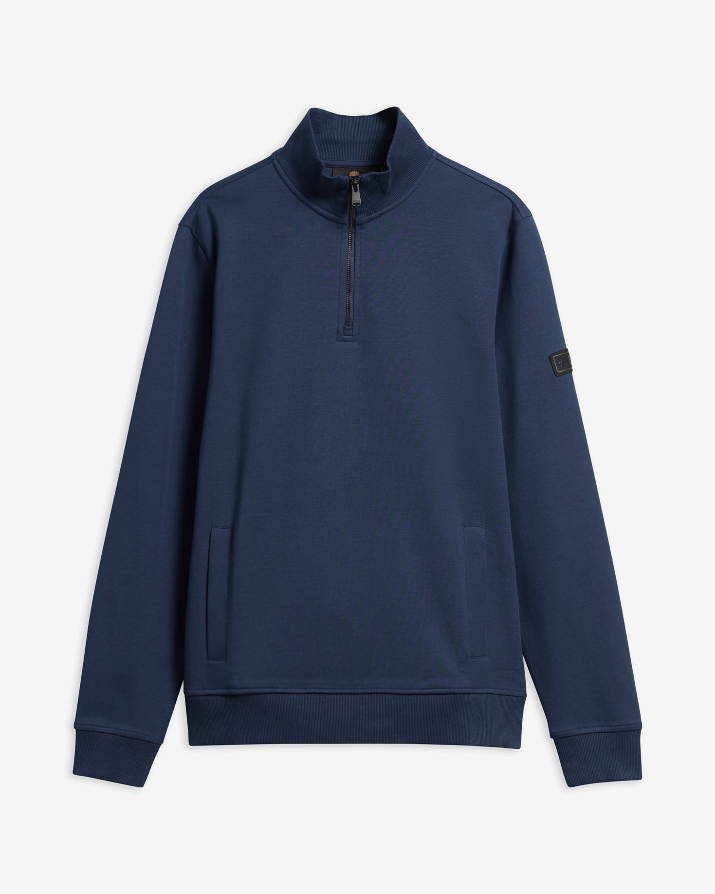 Ilford Interlock Quarter-Zip Sweatshirt Navy Blazer