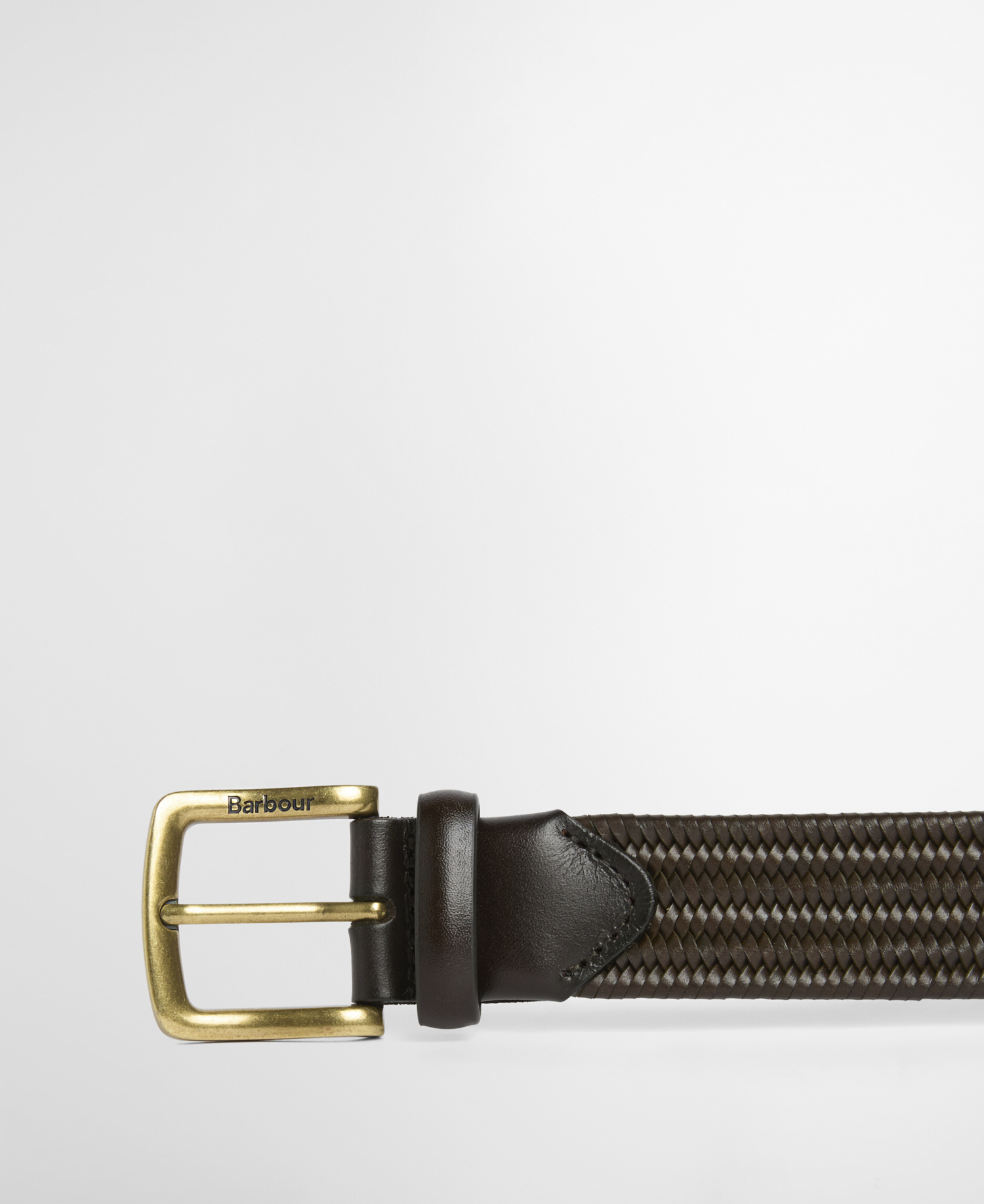 Lederg&uuml;rtel Stretch Dark Olive