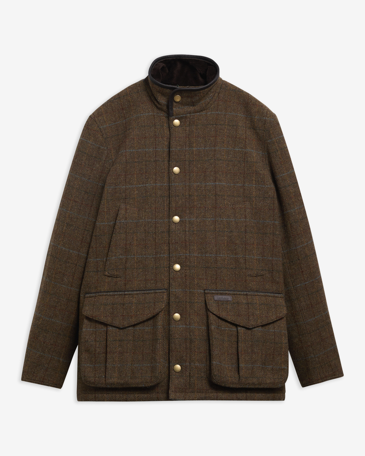 Giacca Hereford in tweed di lana Moss Green
