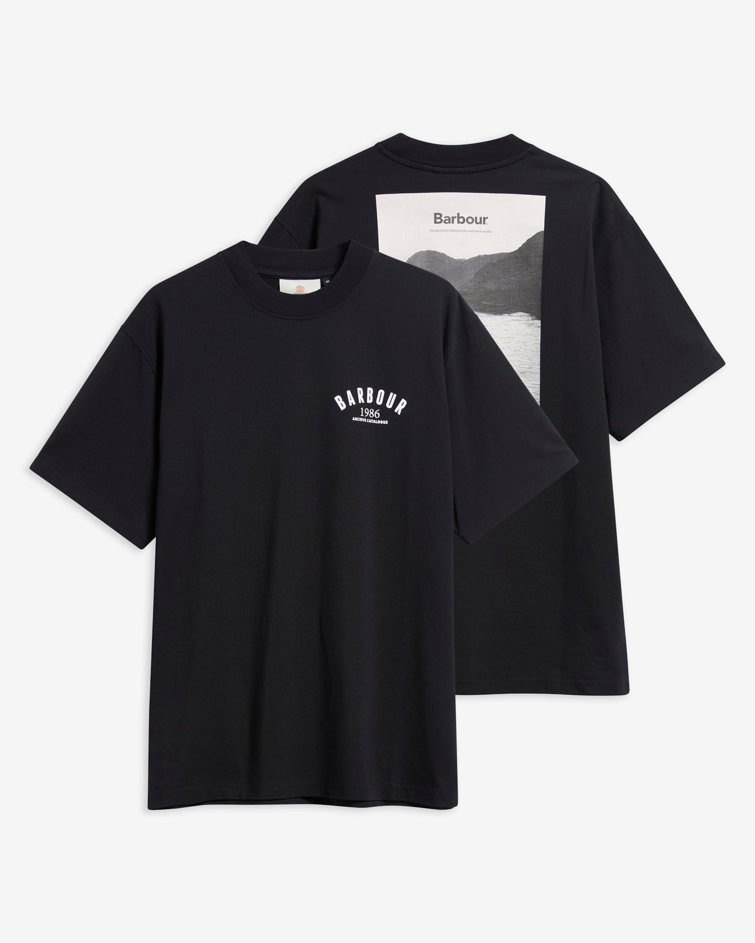 1986 Graphic Oversized T-Shirt Black