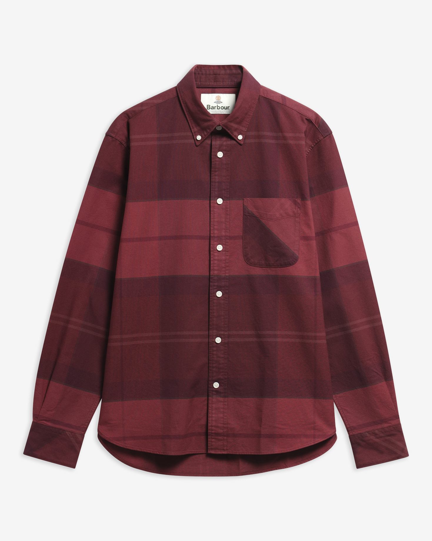 Camicia Mineral Dunoon in tartan con taglio classico Crimson Heather