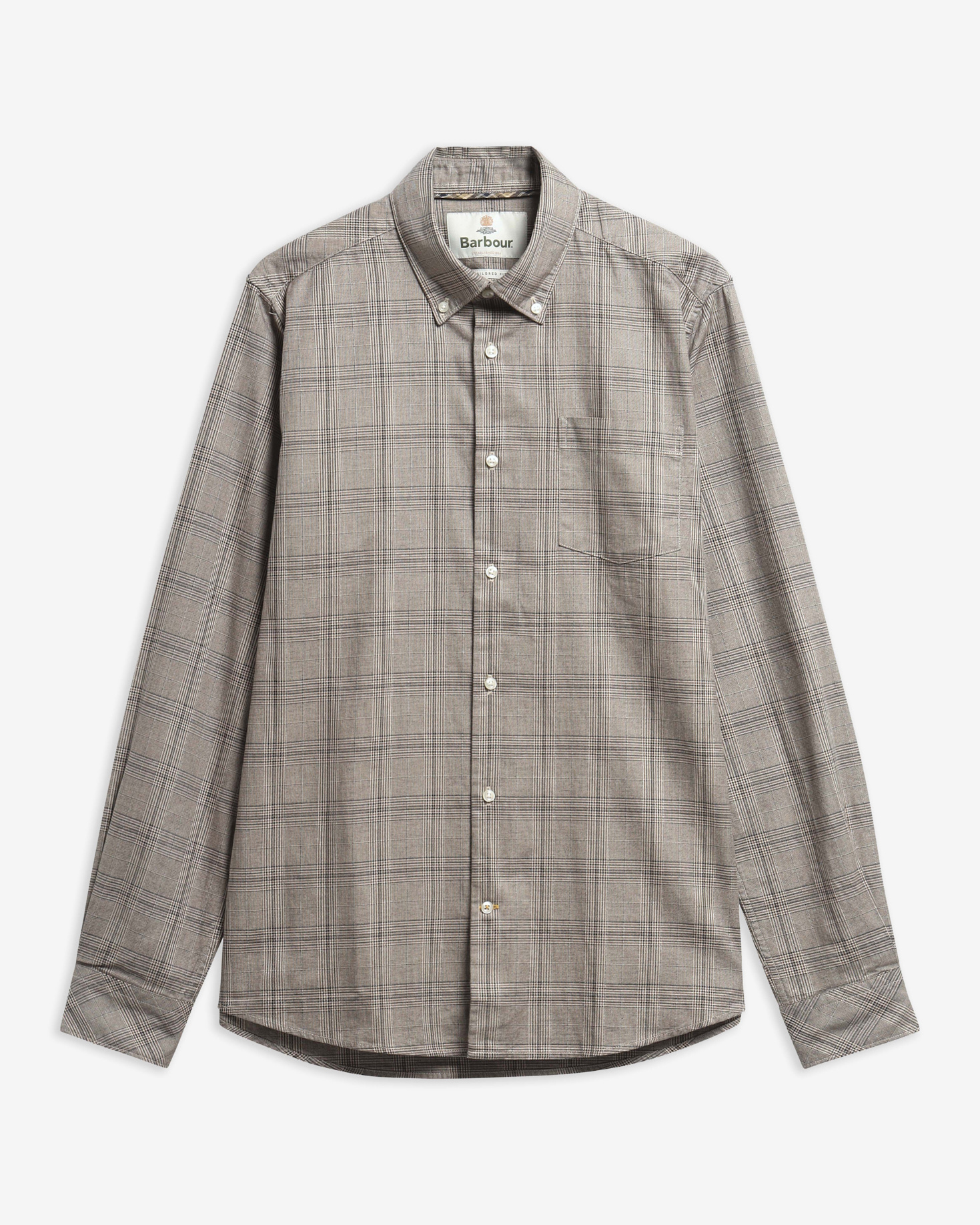Franklin Tailored Long-Sleeved Shirt Stone