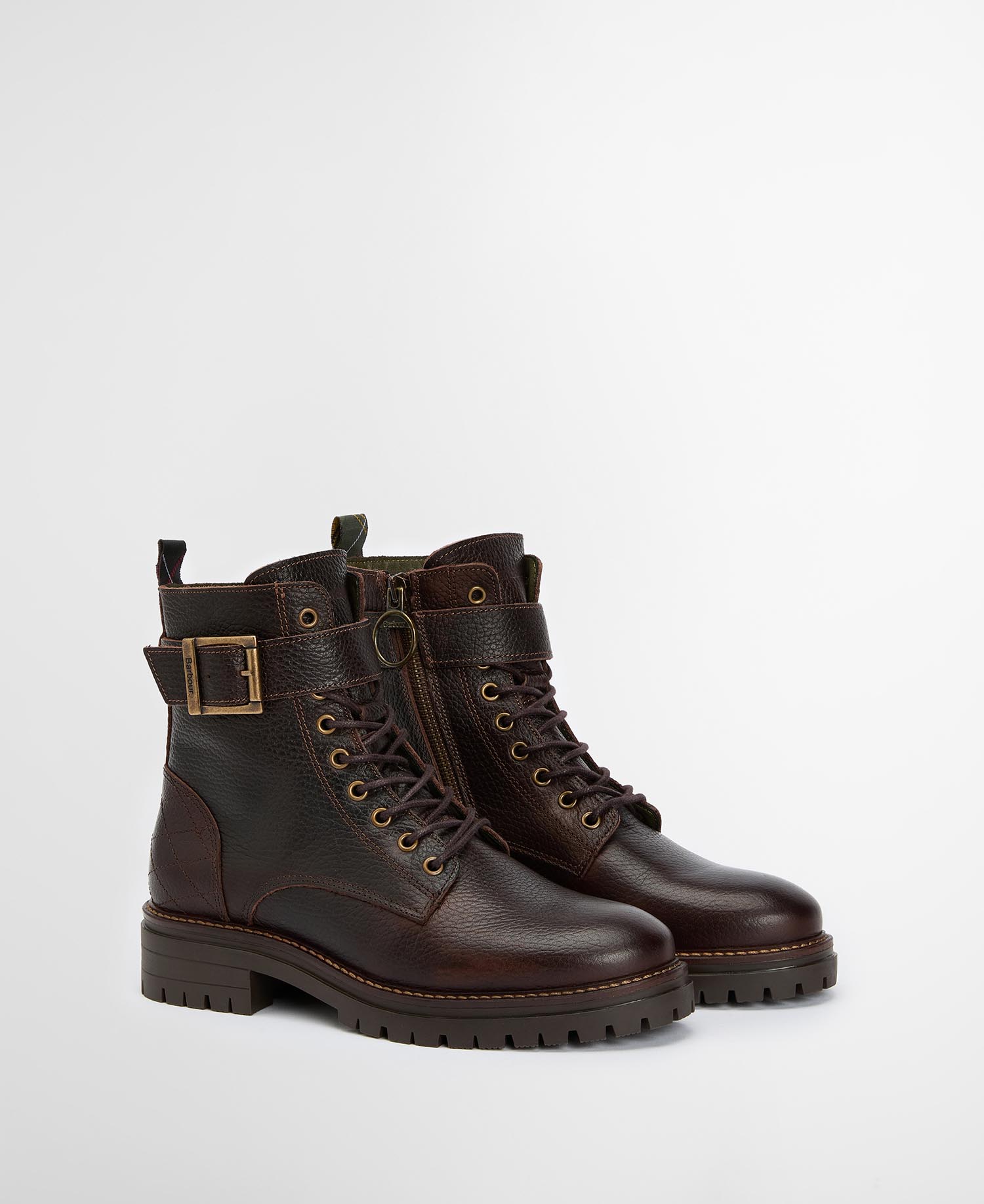 Heidi Commando Boots Classic Brown