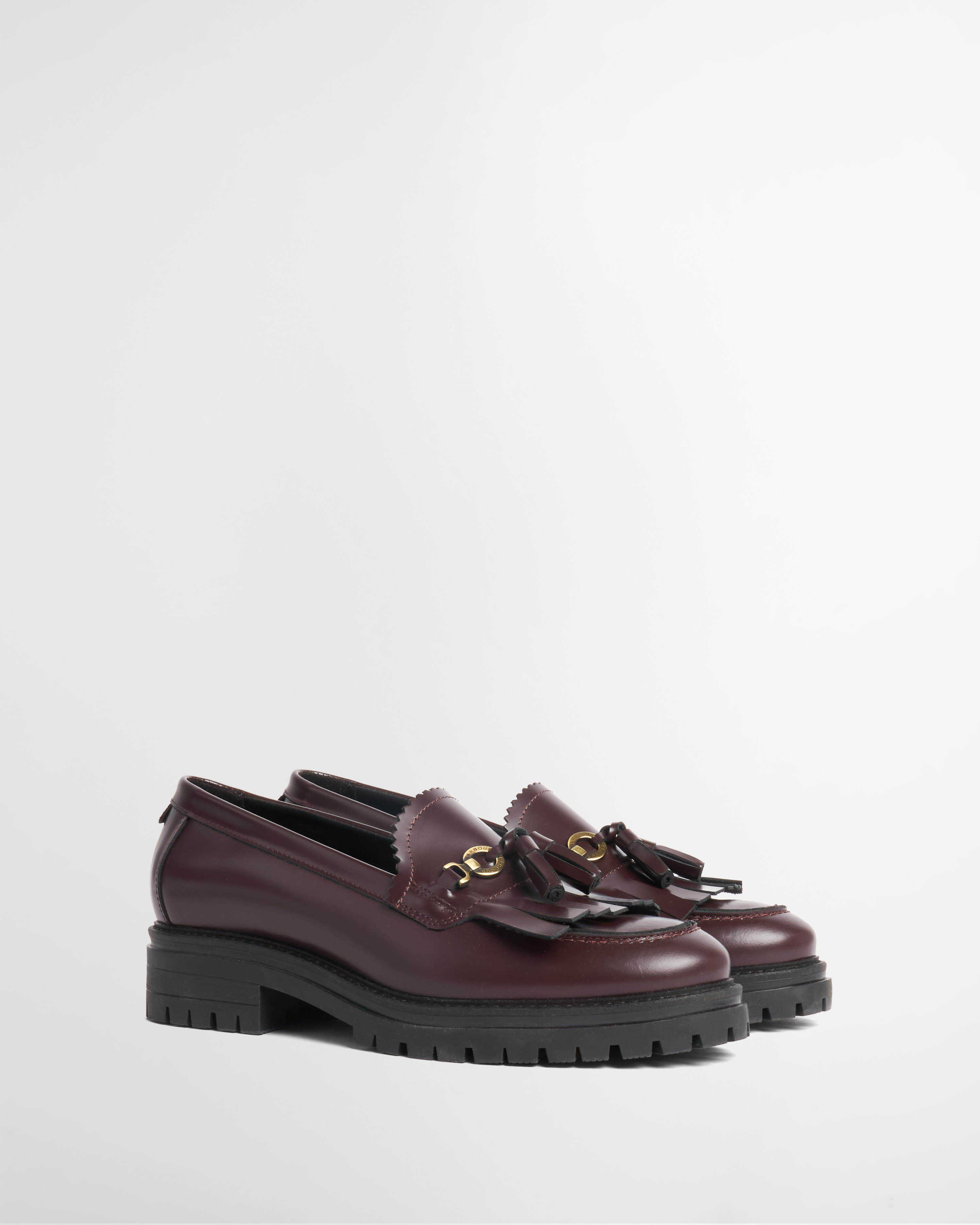 Ava Leather Loafers Cherry Glace