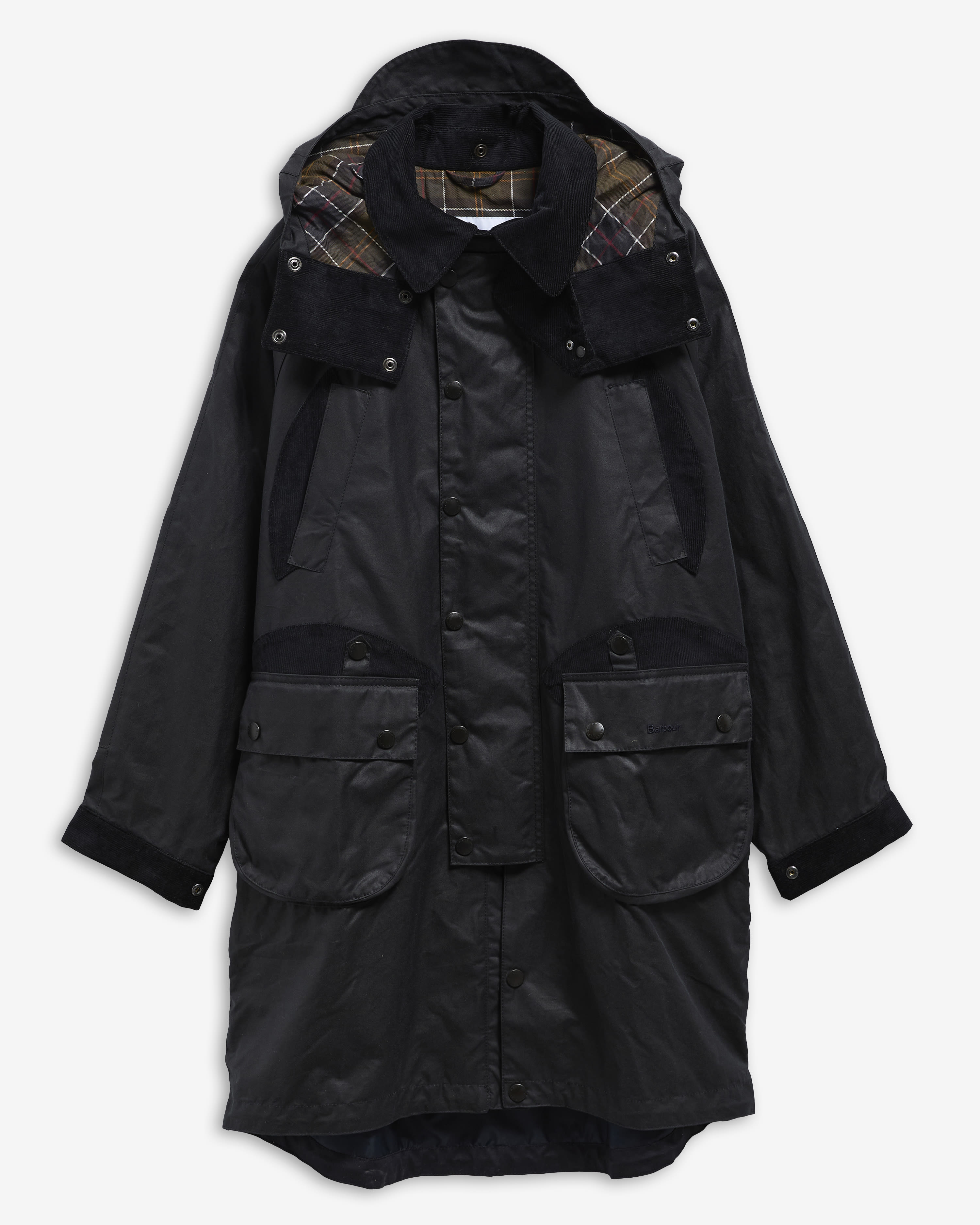 Giacca cerata lunga Barbour x Norbit Navy