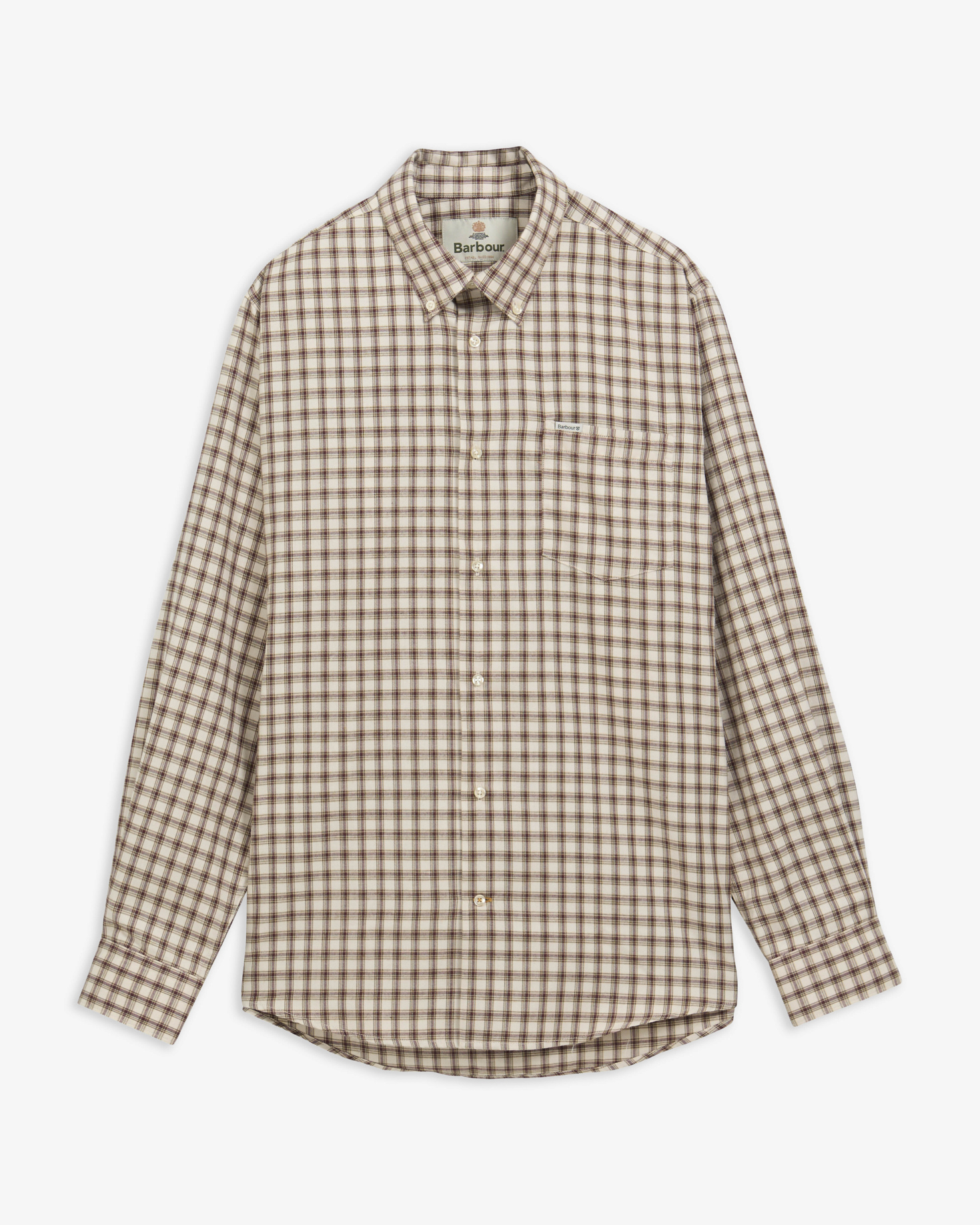 Cliff Regular-Fit Long-Sleeved Shirt Dark Bordeaux