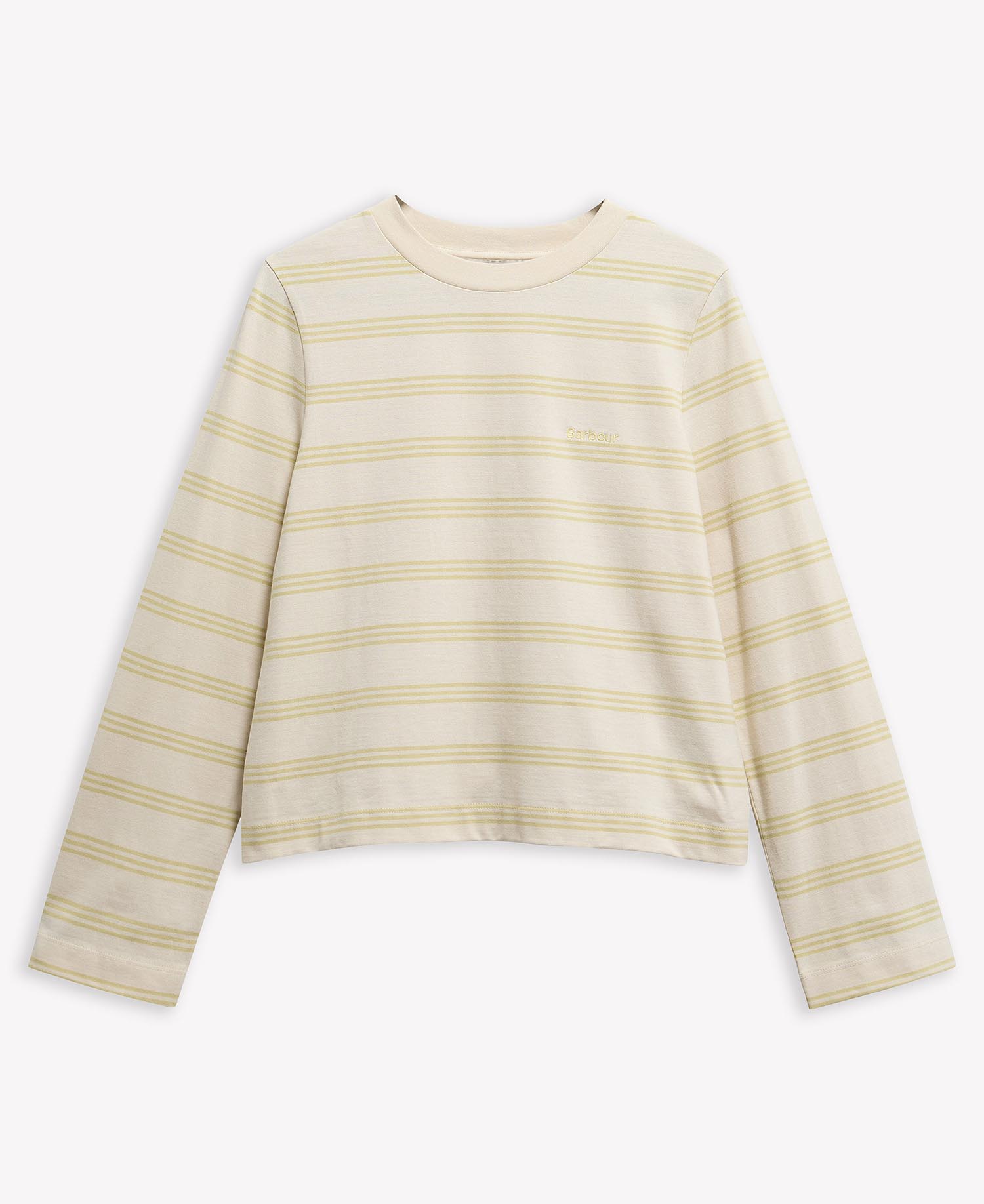 Langarmshirt Dartmoor Striped Original Ecru/Soured Citrus Stripe