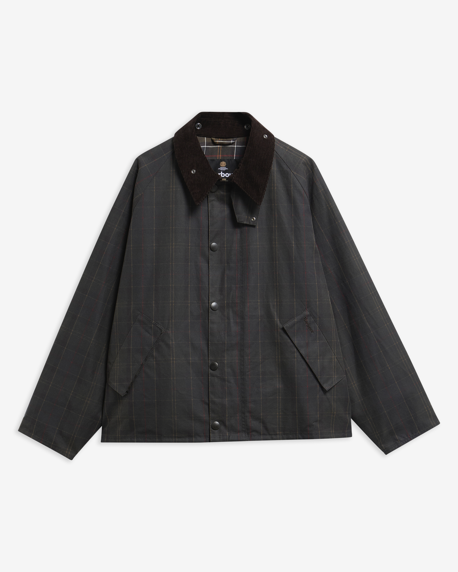 Giacca cerata Transport in tartan Dark Tartan