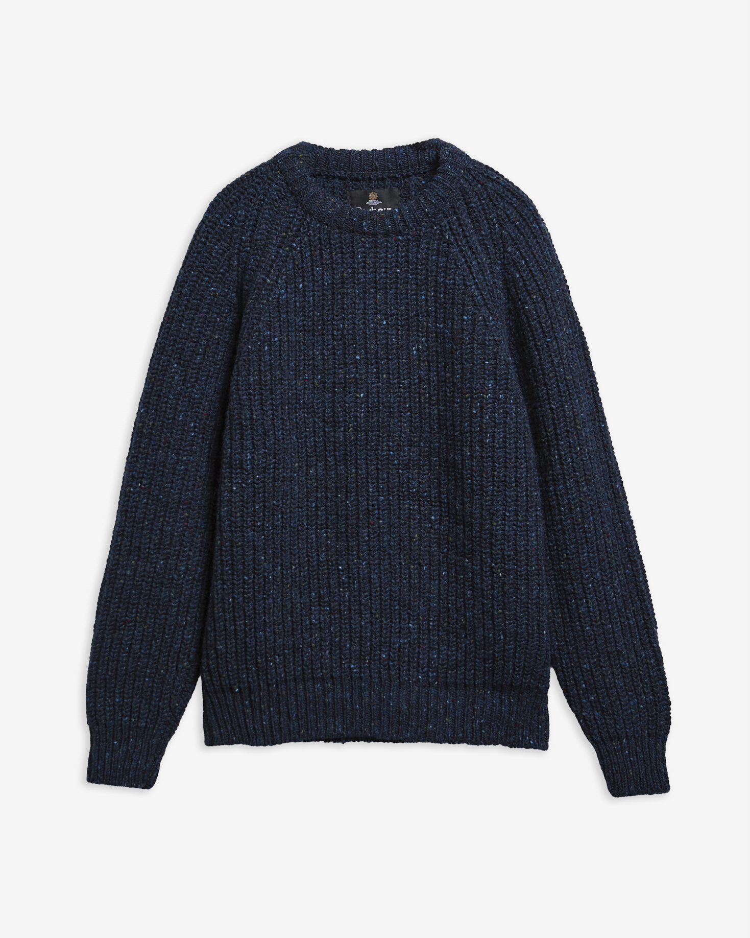 Donegal Wool Made in Scotland Crew-Neck Jumper Navy