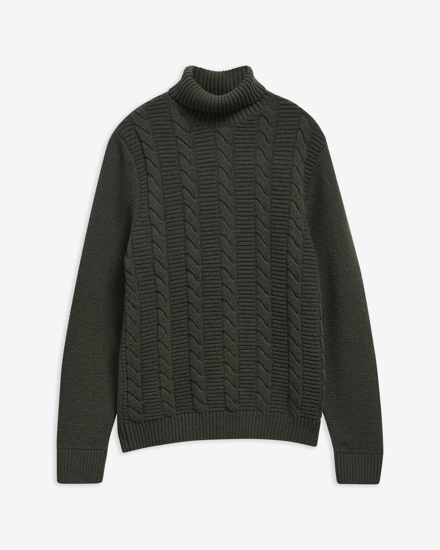 Staplecross Rollneck Lambswool  Jumper Seaweed