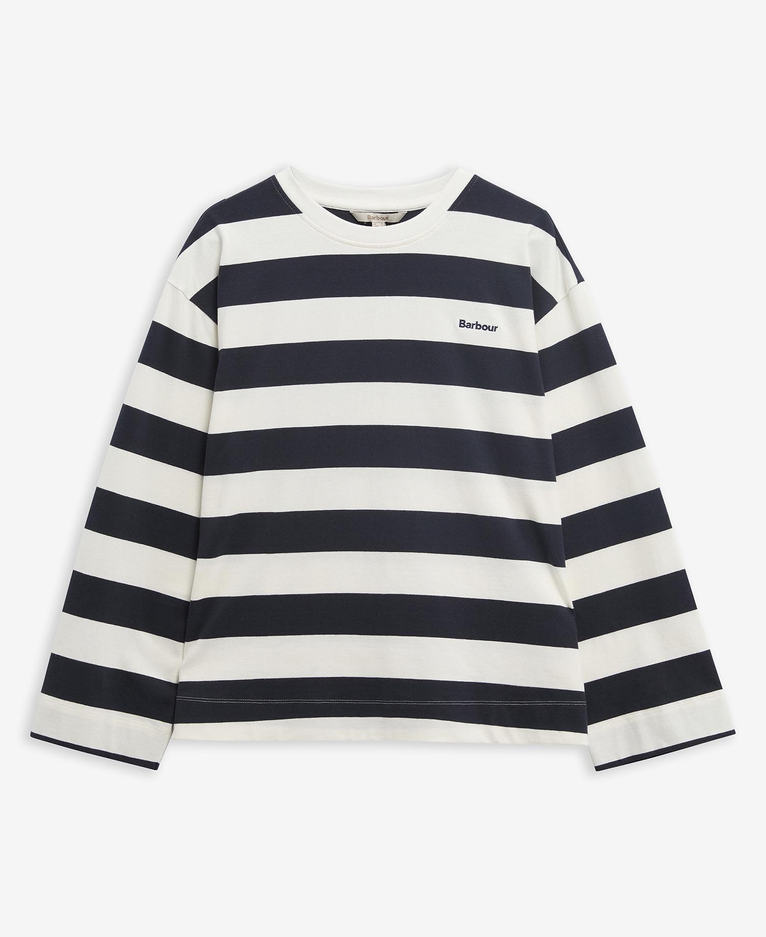 Langarmshirt Cartmel Striped Cloud/Dark Navy Stripe