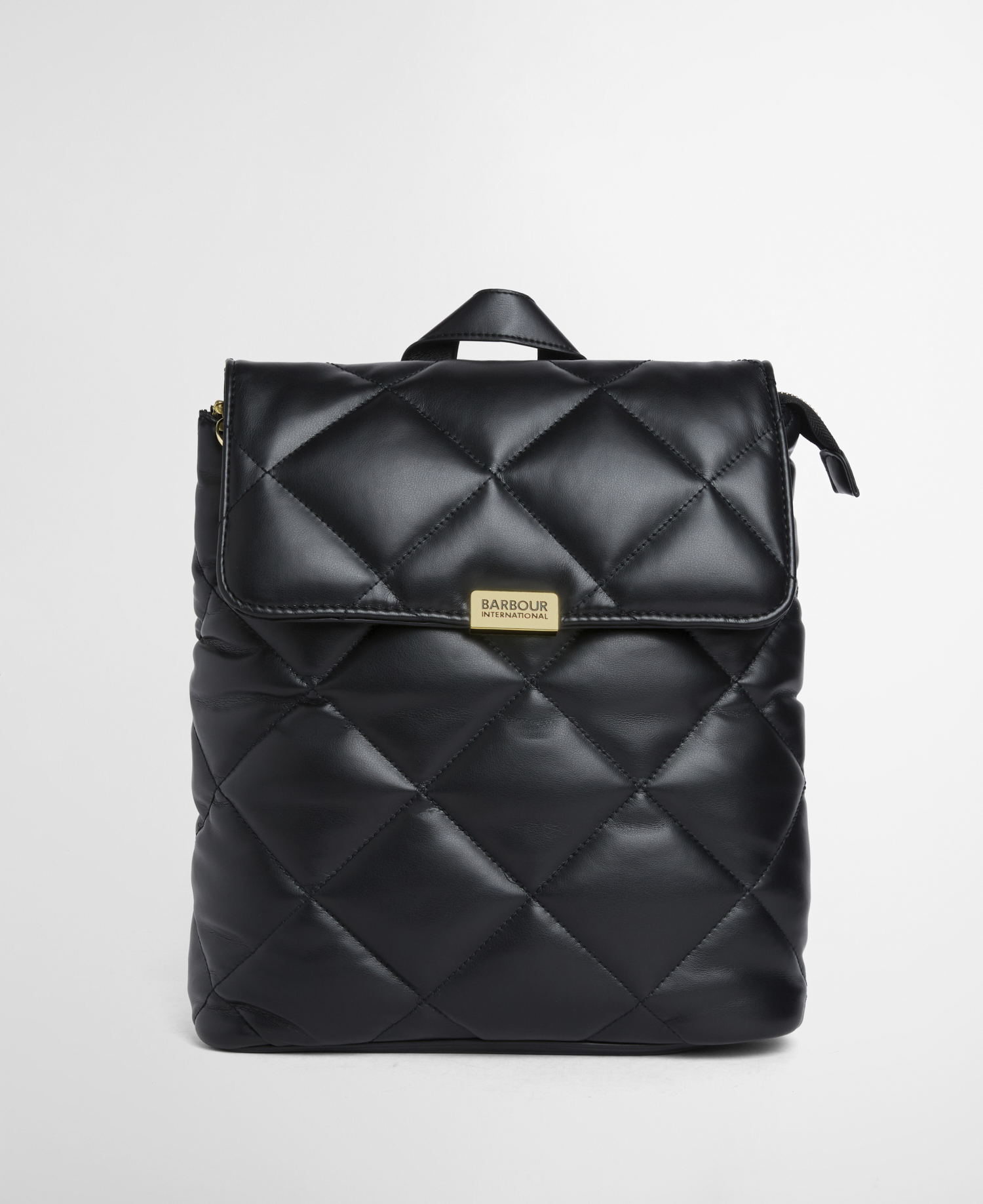 Soft Qulted Hoxton Backpack Black