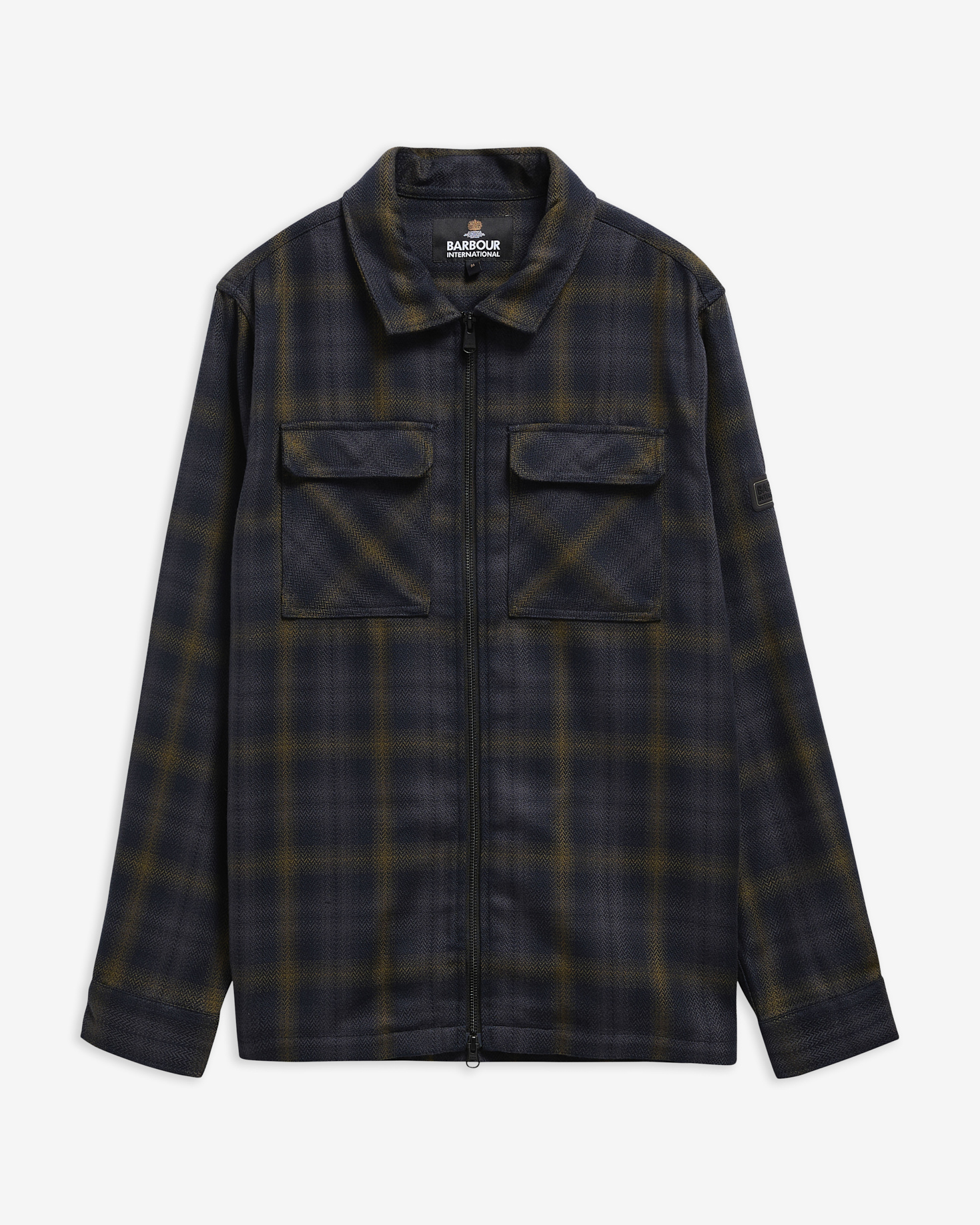 Oxborough Overshirt Black / Fir Green